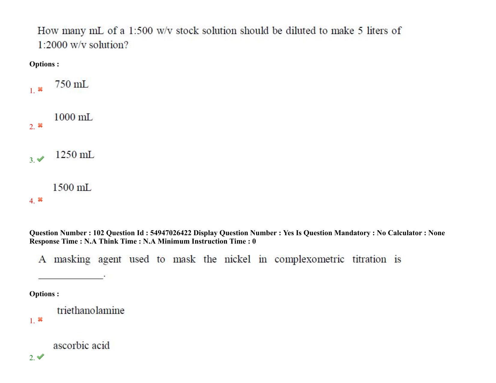 AP RCET 2022: Pharmacy - 18-10-2022 (Tuesday) Session-II: Question Paper With keys - Page 82