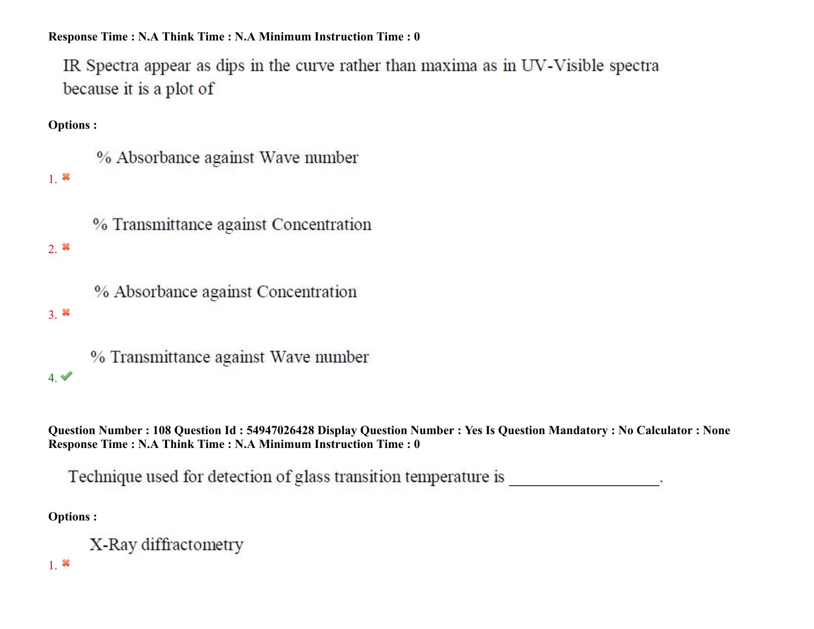 AP RCET 2022: Pharmacy - 18-10-2022 (Tuesday) Session-II: Question Paper With keys - Page 86