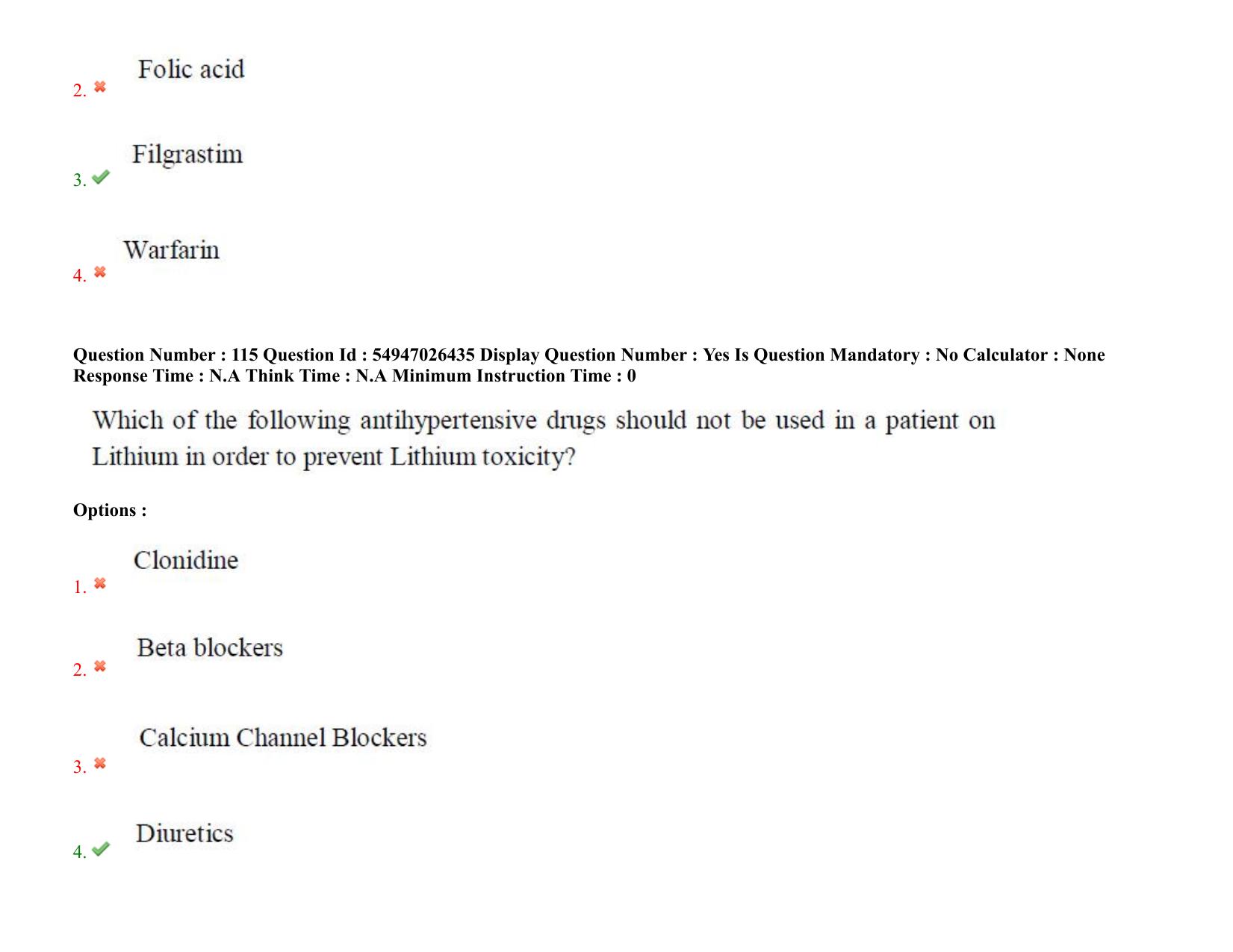 AP RCET 2022: Pharmacy - 18-10-2022 (Tuesday) Session-II: Question Paper With keys - Page 91