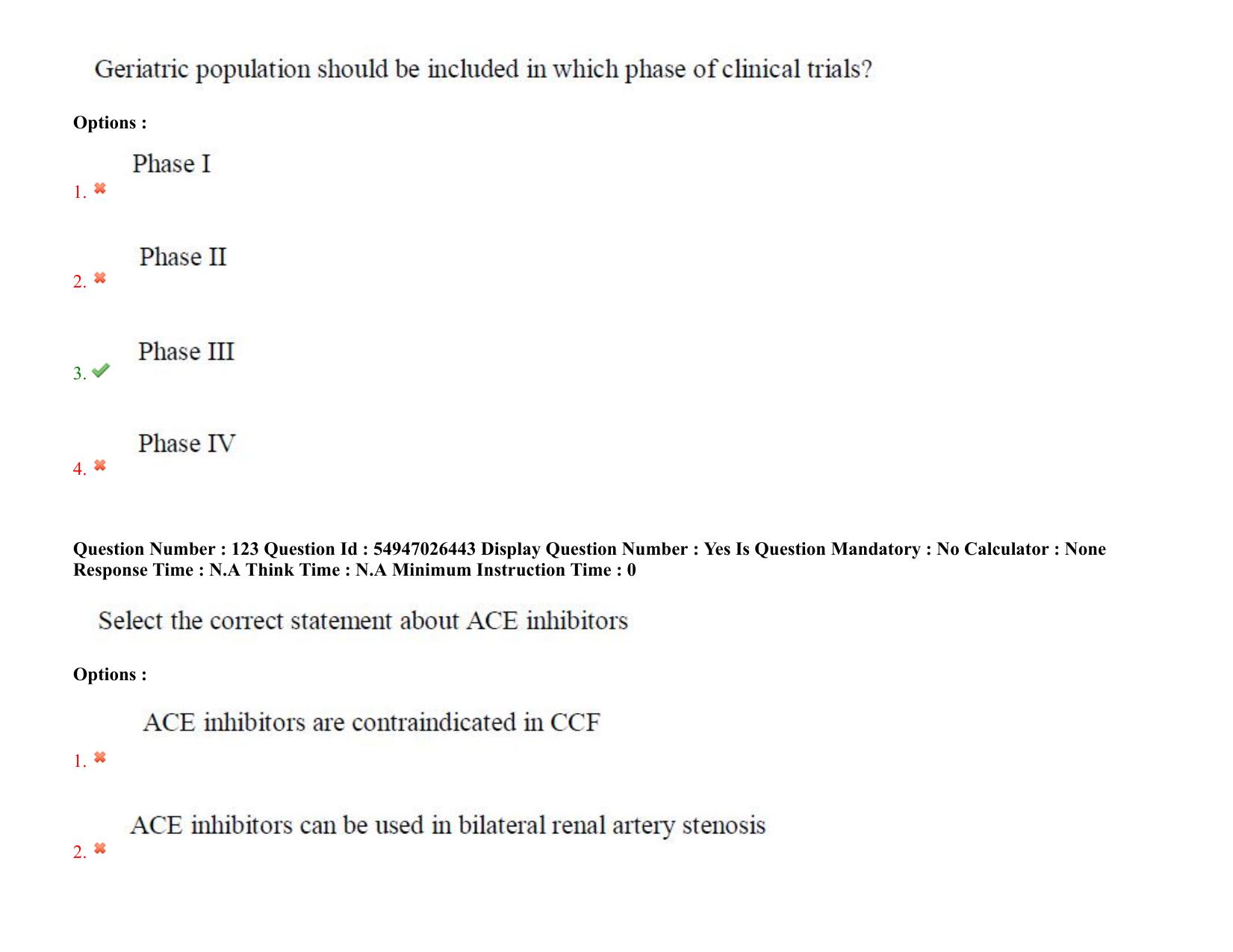 AP RCET 2022: Pharmacy - 18-10-2022 (Tuesday) Session-II: Question Paper With keys - Page 96