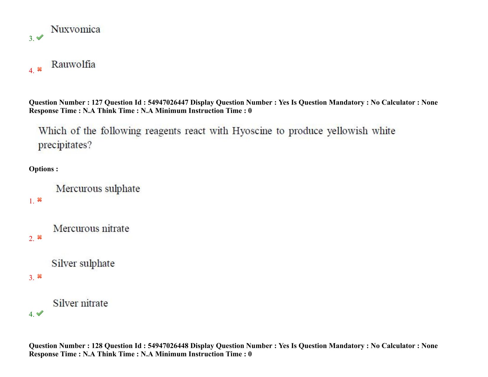 AP RCET 2022: Pharmacy - 18-10-2022 (Tuesday) Session-II: Question Paper With keys - Page 99
