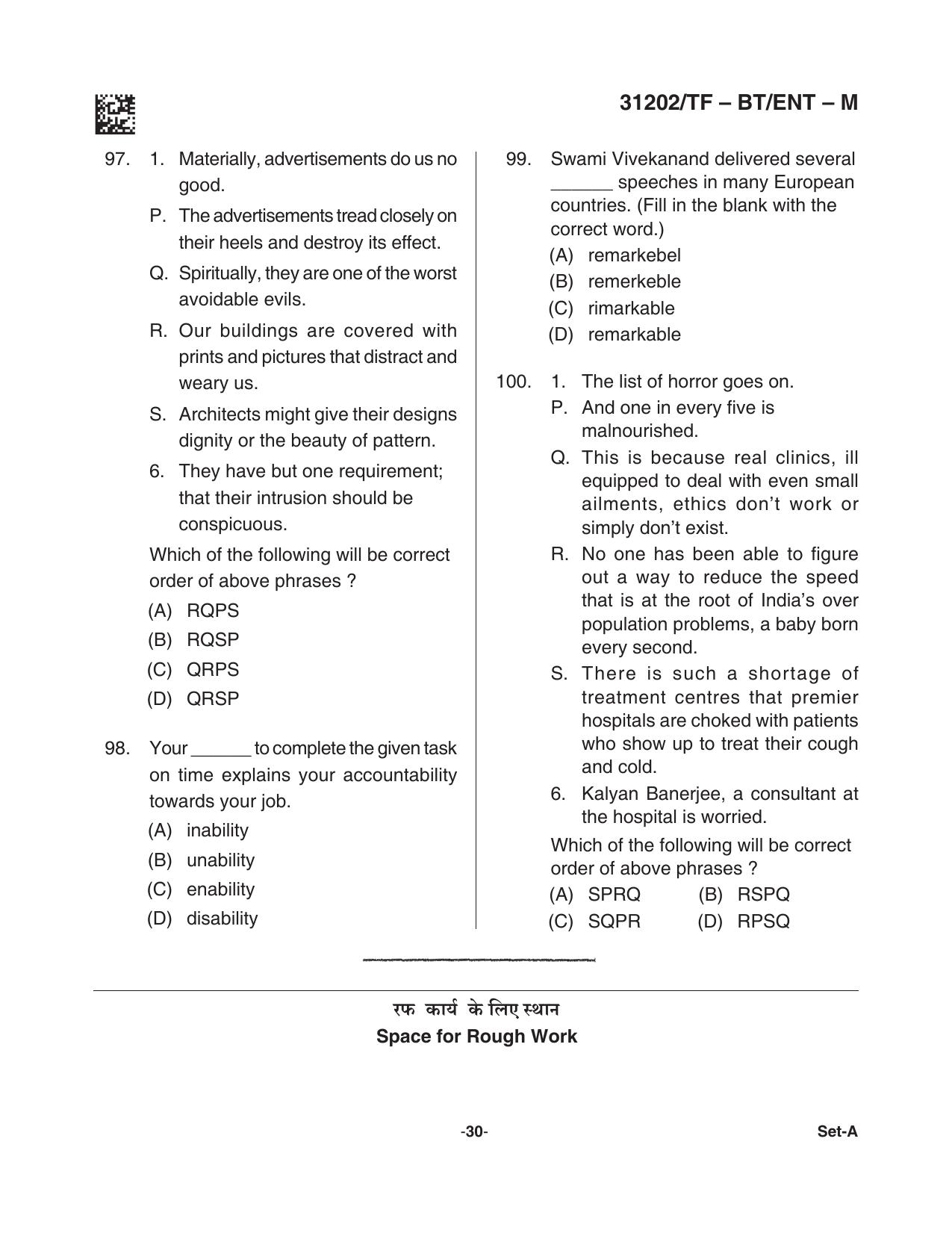 CG Pre B.Ed 2021 Question Paper - Page 30