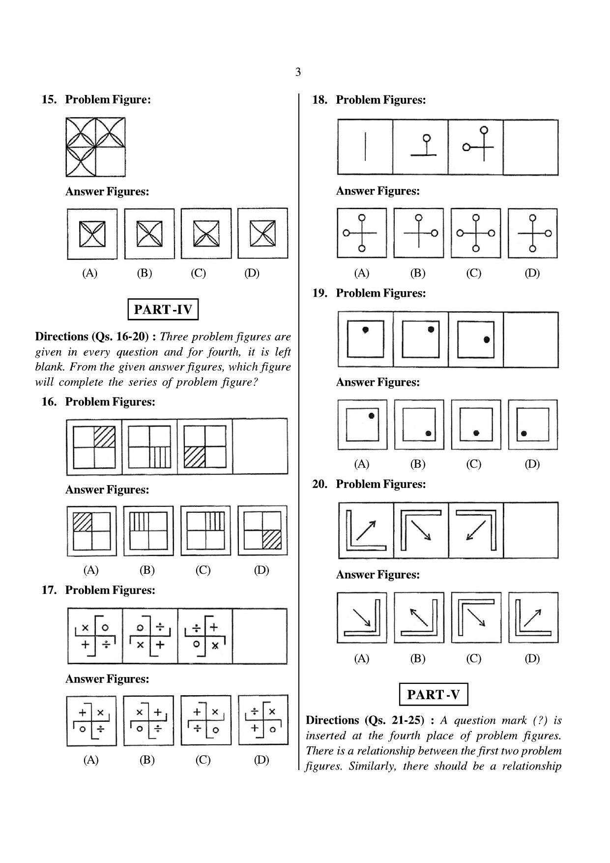 JNVST Class 6 2016 Question Paper with Solutions - Page 3