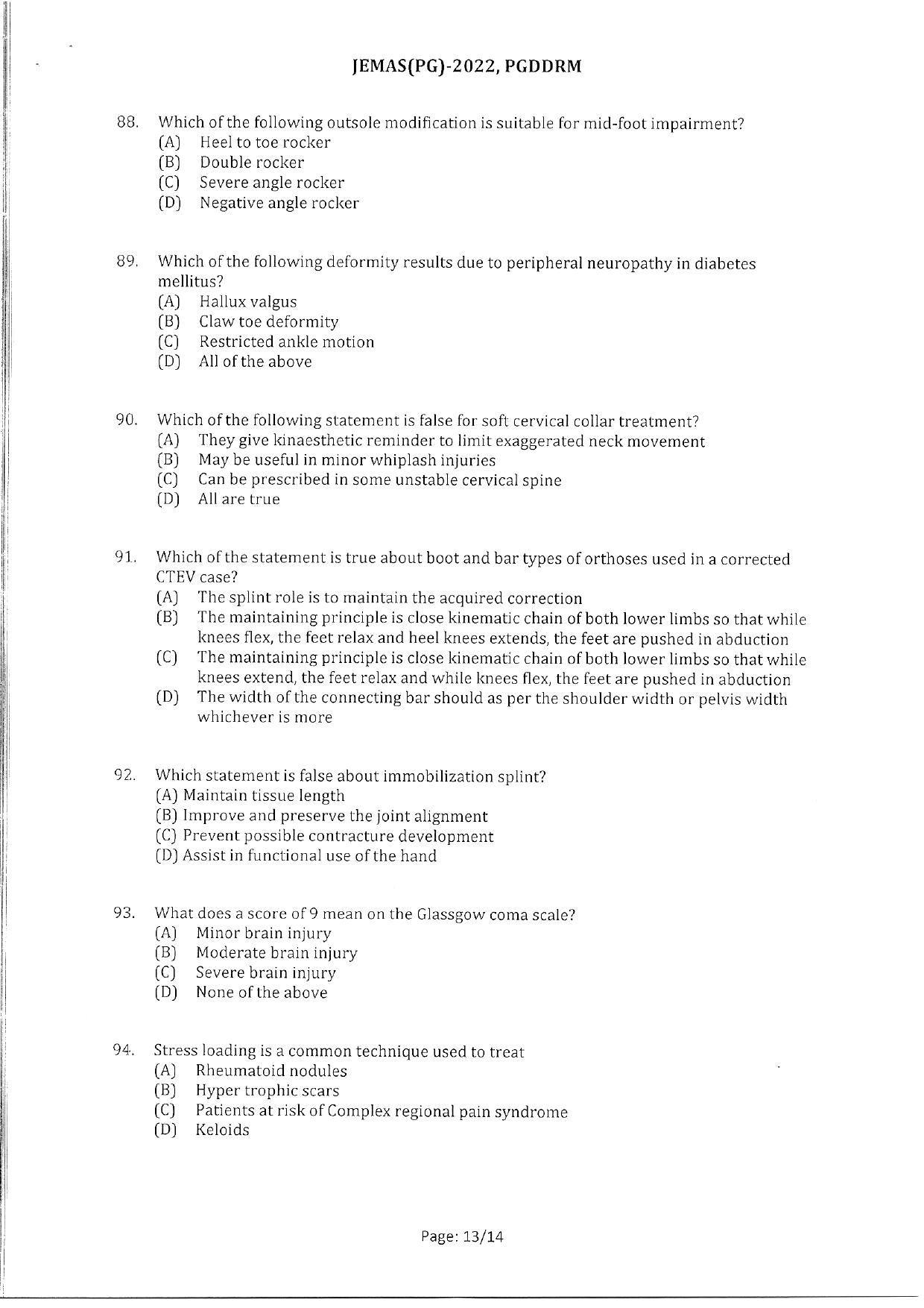 WBJEEB JEMAS (PG) 2022 PGDDRM Question Paper - Page 15