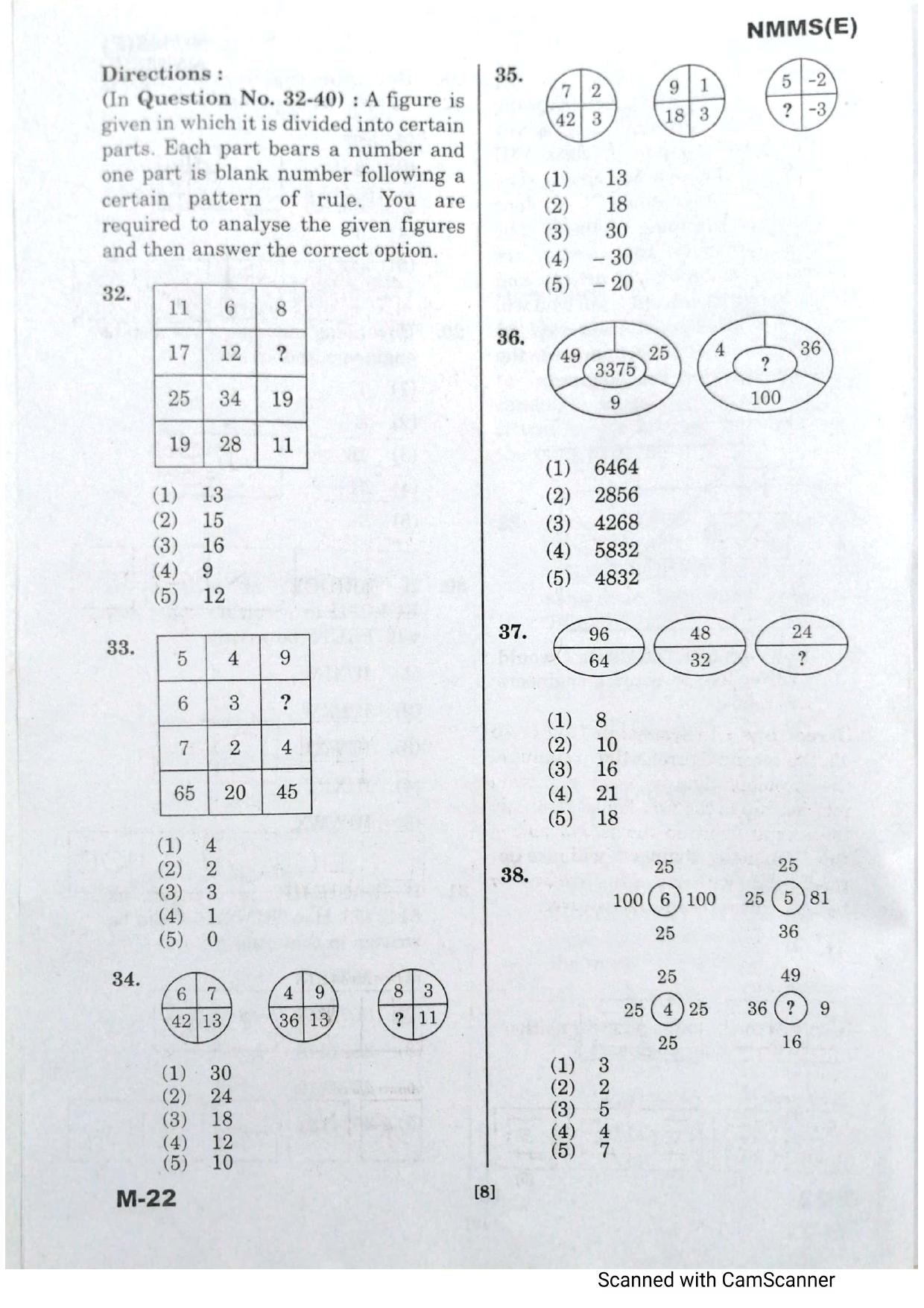 Telangana NMMS February 2021 English Question Paper - Page 8