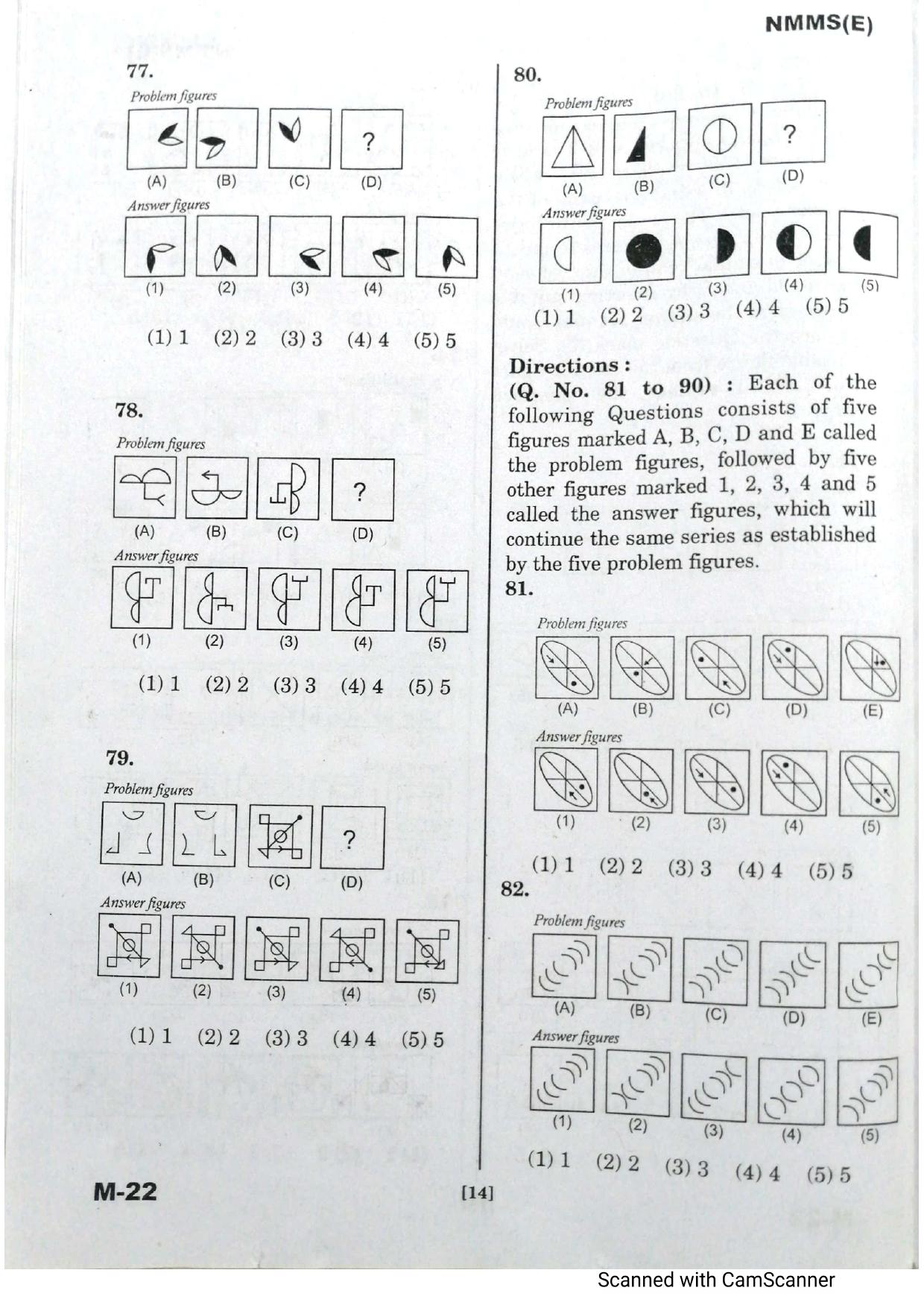 Telangana NMMS February 2021 English Question Paper - Page 14