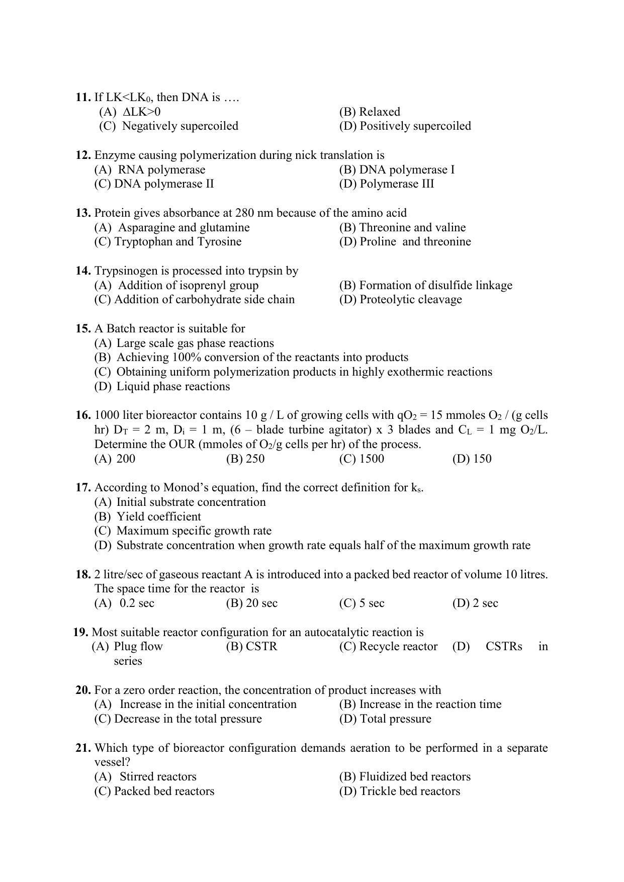 PU MPET Biotechnology Engineering 2022 Question Papers - Page 2