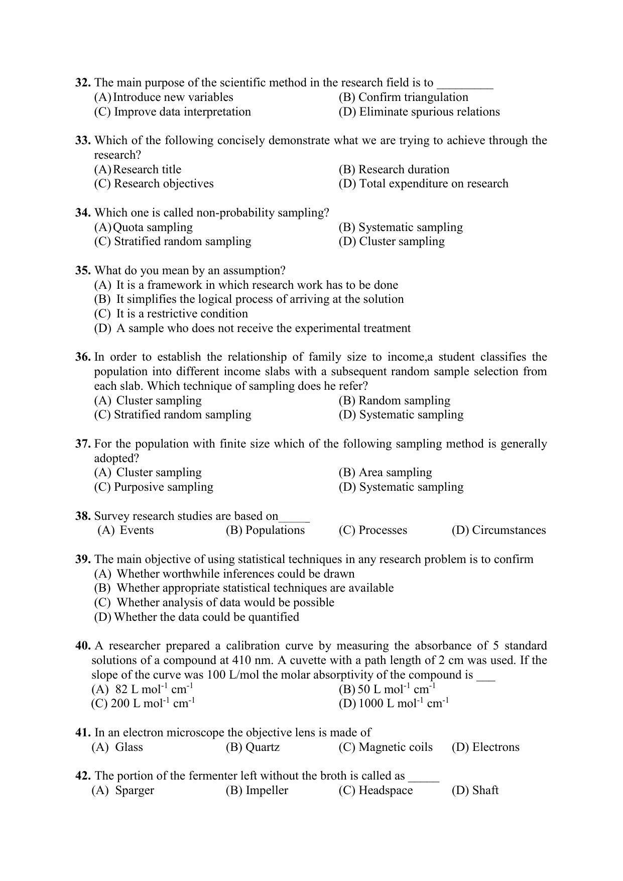 PU MPET Biotechnology Engineering 2022 Question Papers - Page 4