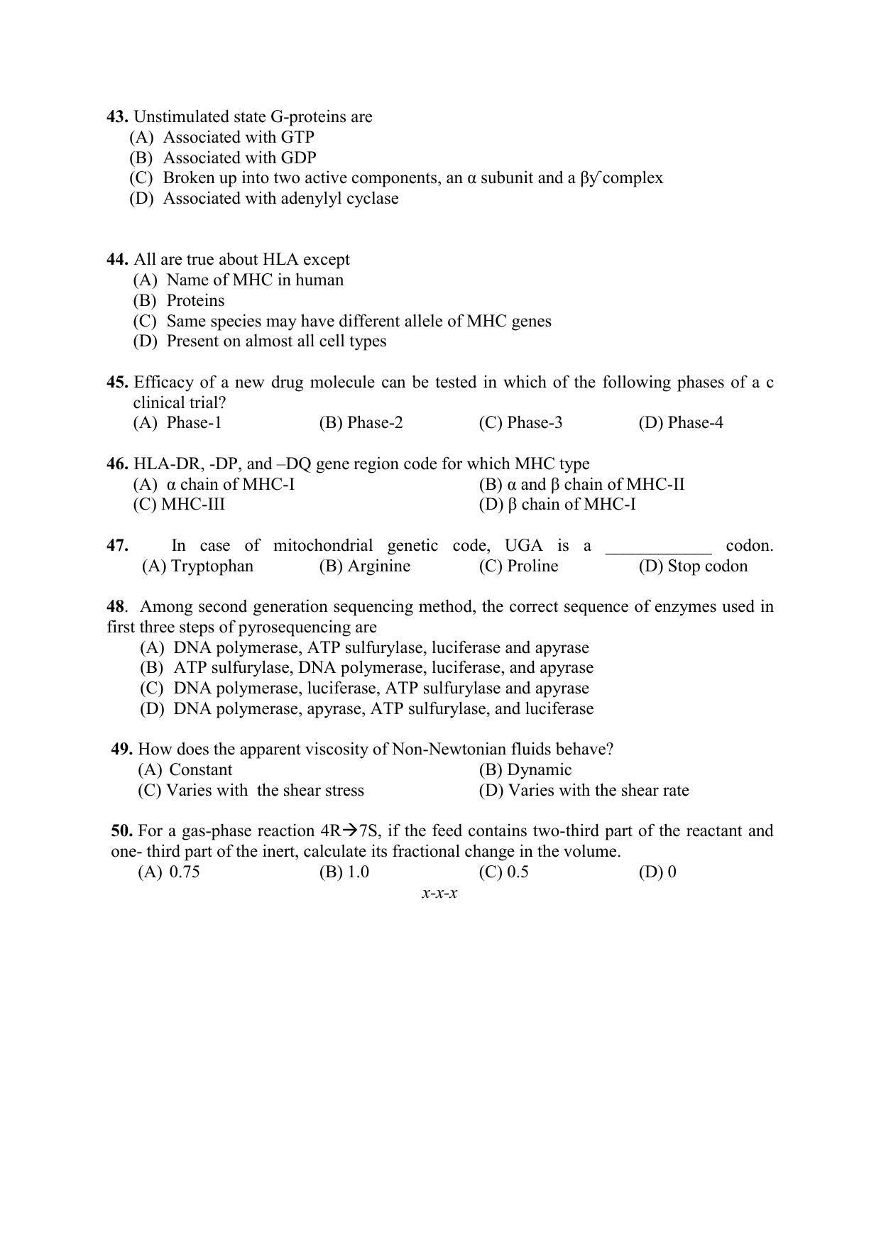 PU MPET Biotechnology Engineering 2022 Question Papers - Page 5
