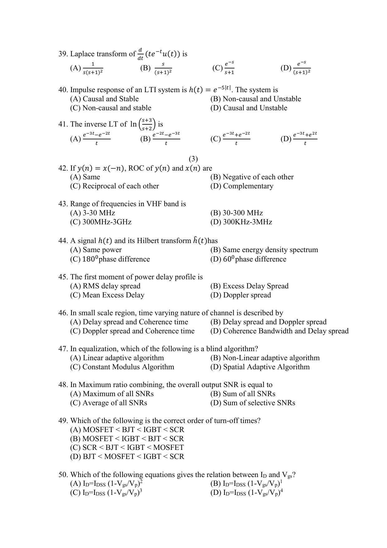 PU MPET Biotechnology Engineering 2022 Question Papers - Page 26