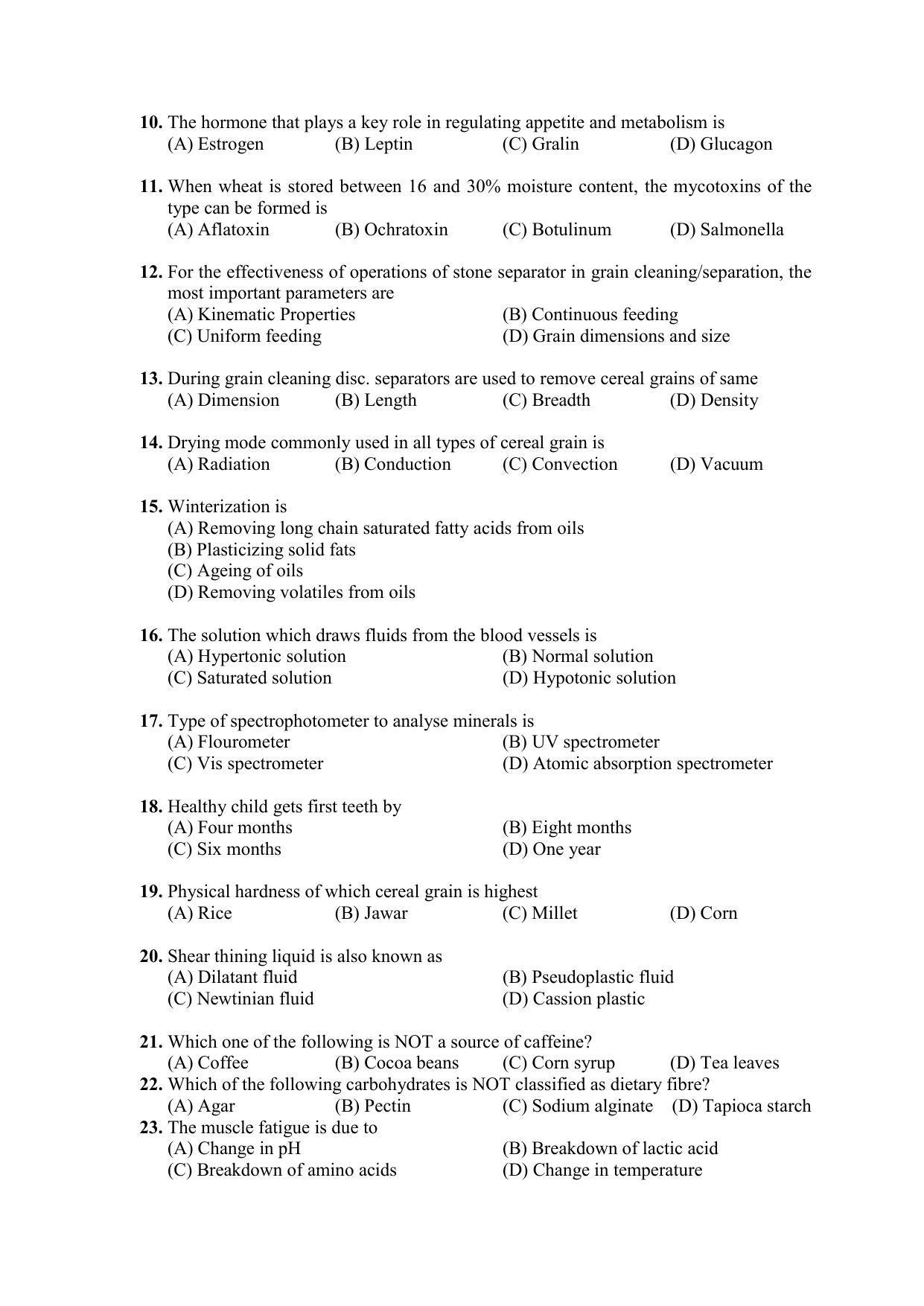 PU MPET Biotechnology Engineering 2022 Question Papers - Page 28