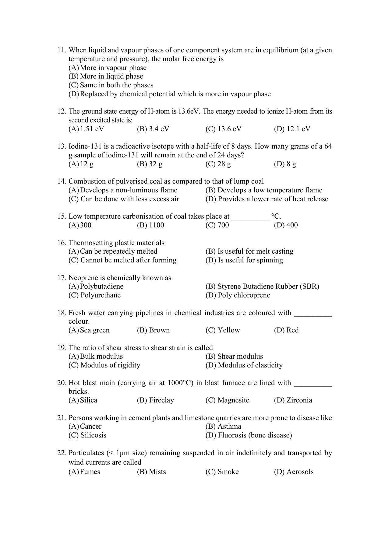 PU MPET Biotechnology Engineering 2022 Question Papers - Page 33