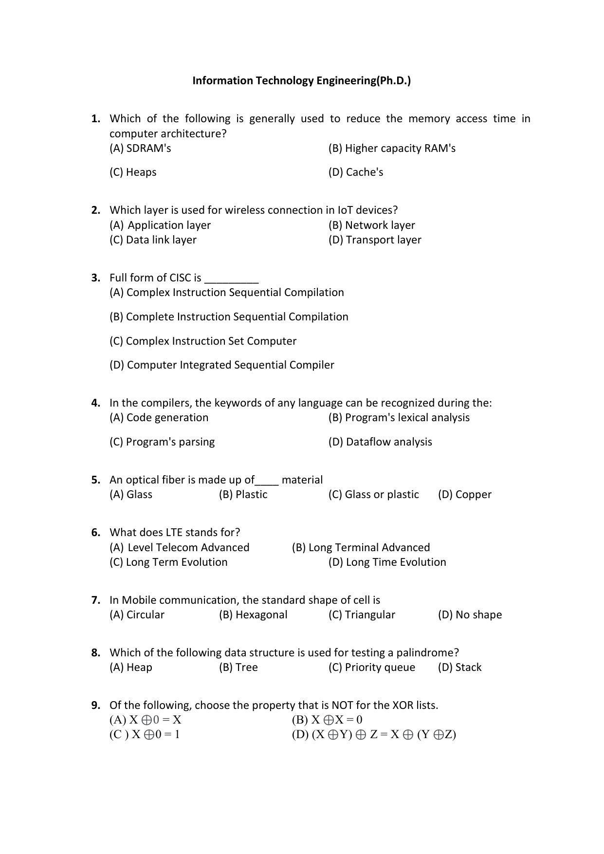 PU MPET Biotechnology Engineering 2022 Question Papers - Page 37