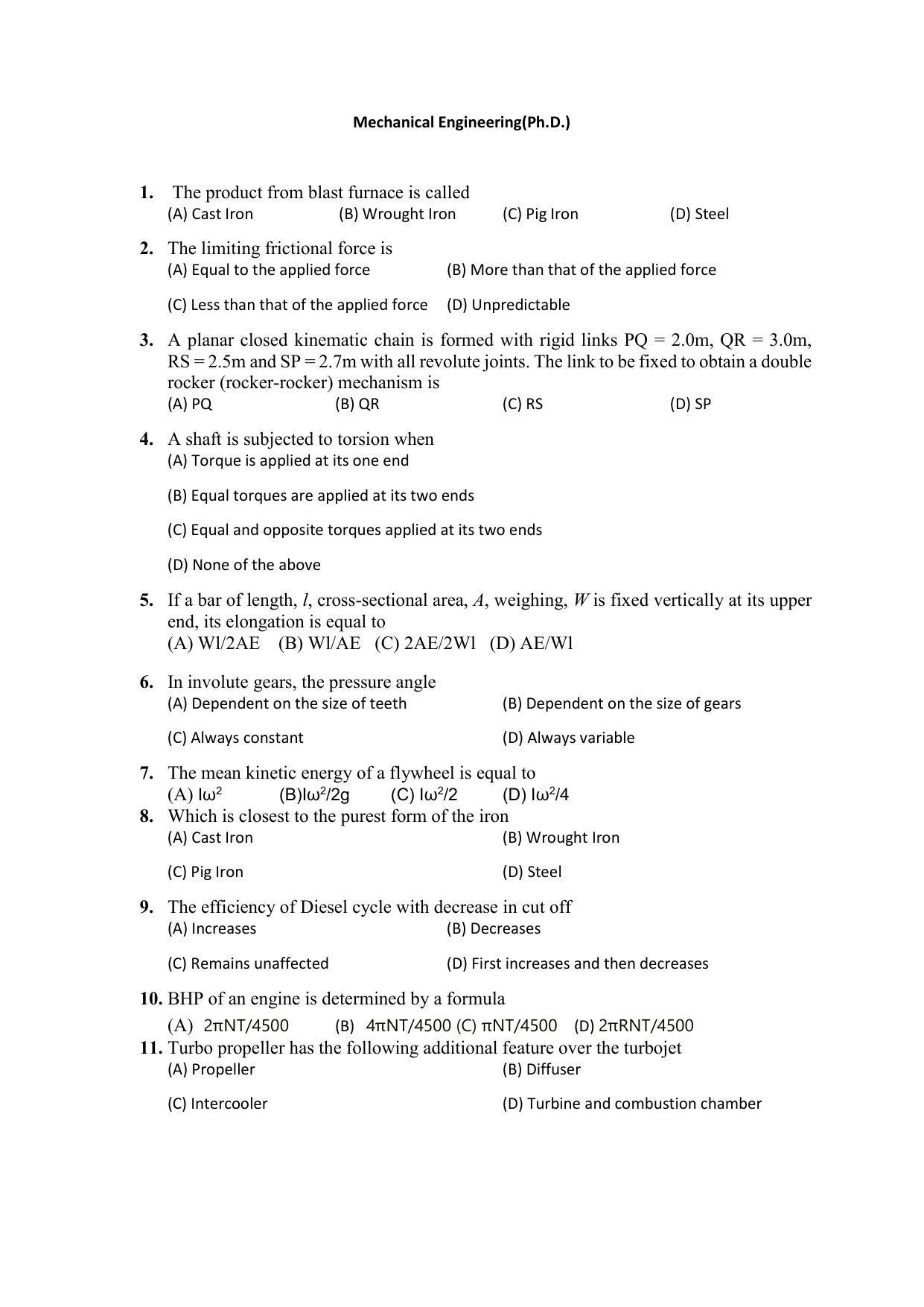 PU MPET Biotechnology Engineering 2022 Question Papers - Page 43