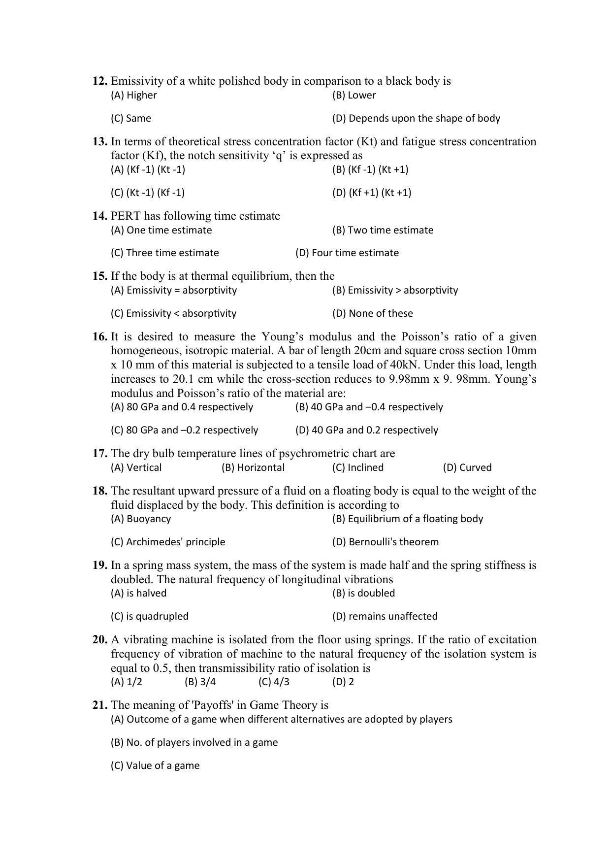 PU MPET Biotechnology Engineering 2022 Question Papers - Page 44