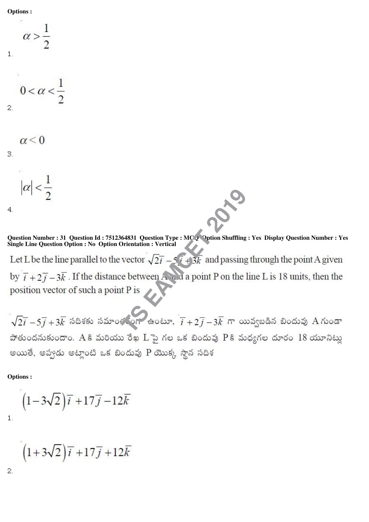 TS EAMCET 2019 Engineering Question Paper with Key (4 May 2019 Afternoon) - Page 24