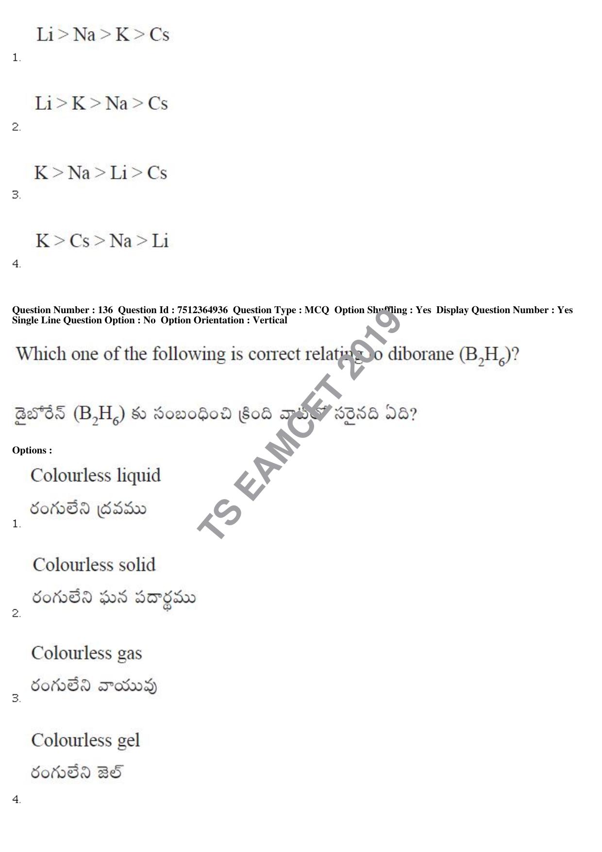 TS EAMCET 2019 Engineering Question Paper with Key (4 May 2019 Afternoon) - Page 101