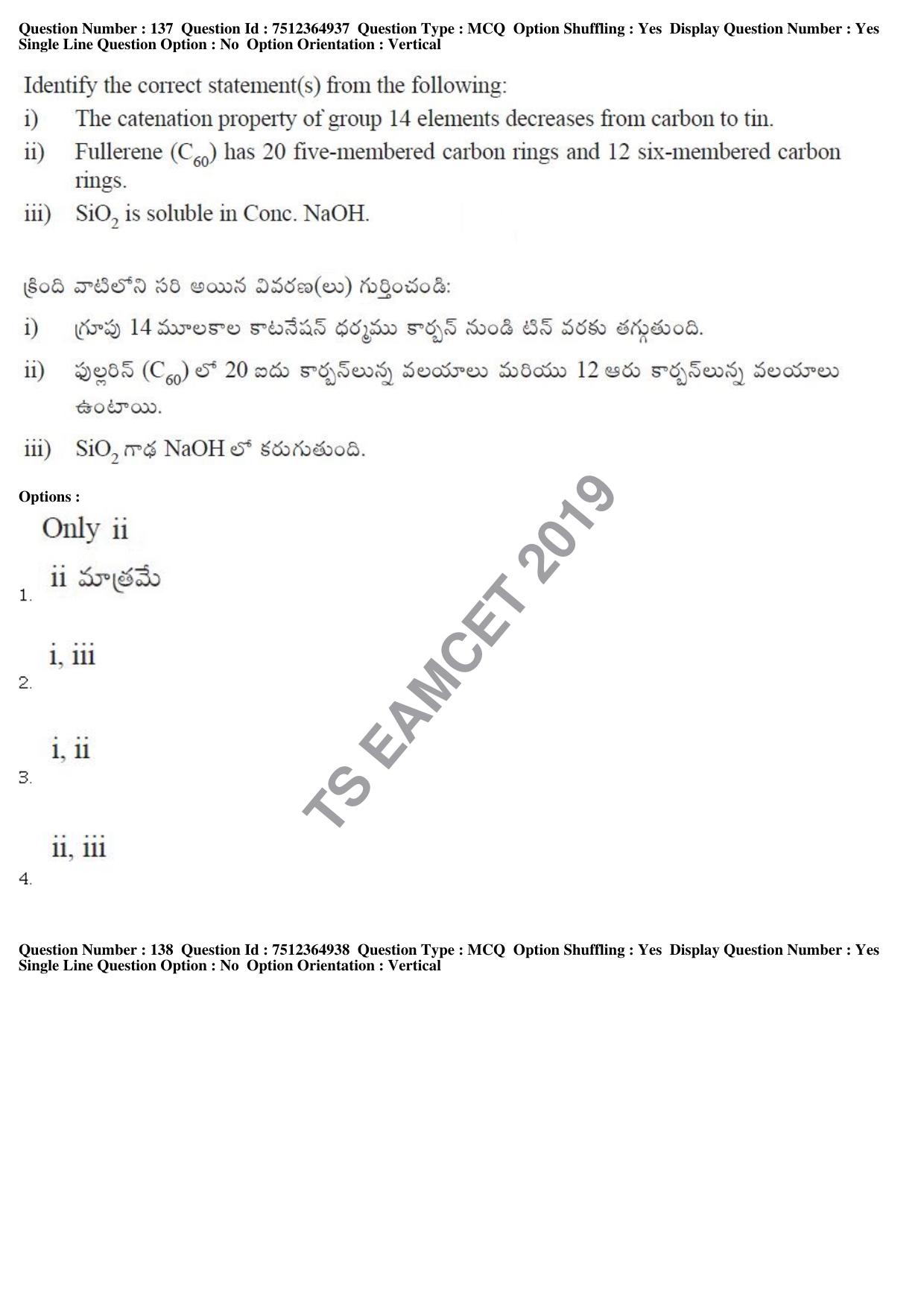 TS EAMCET 2019 Engineering Question Paper with Key (4 May 2019 Afternoon) - Page 102