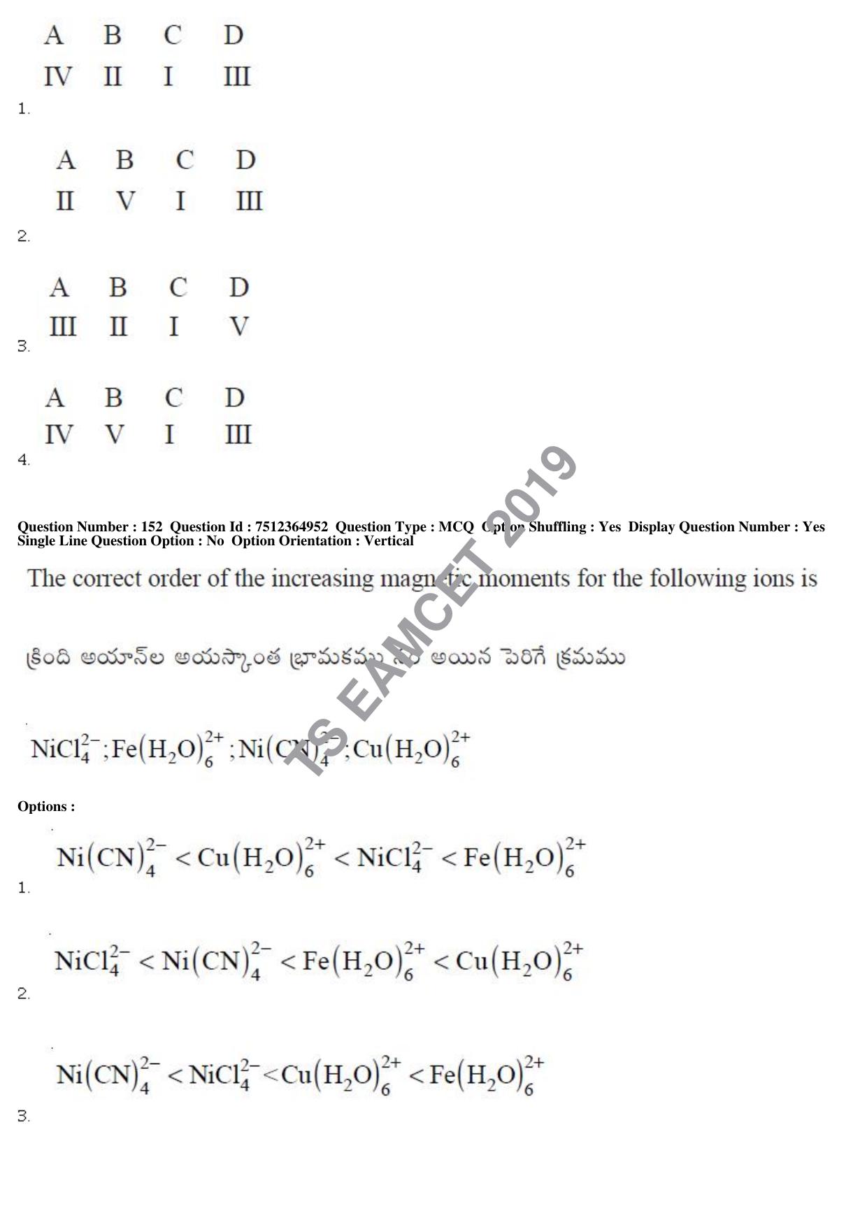 TS EAMCET 2019 Engineering Question Paper with Key (4 May 2019 Afternoon) - Page 113