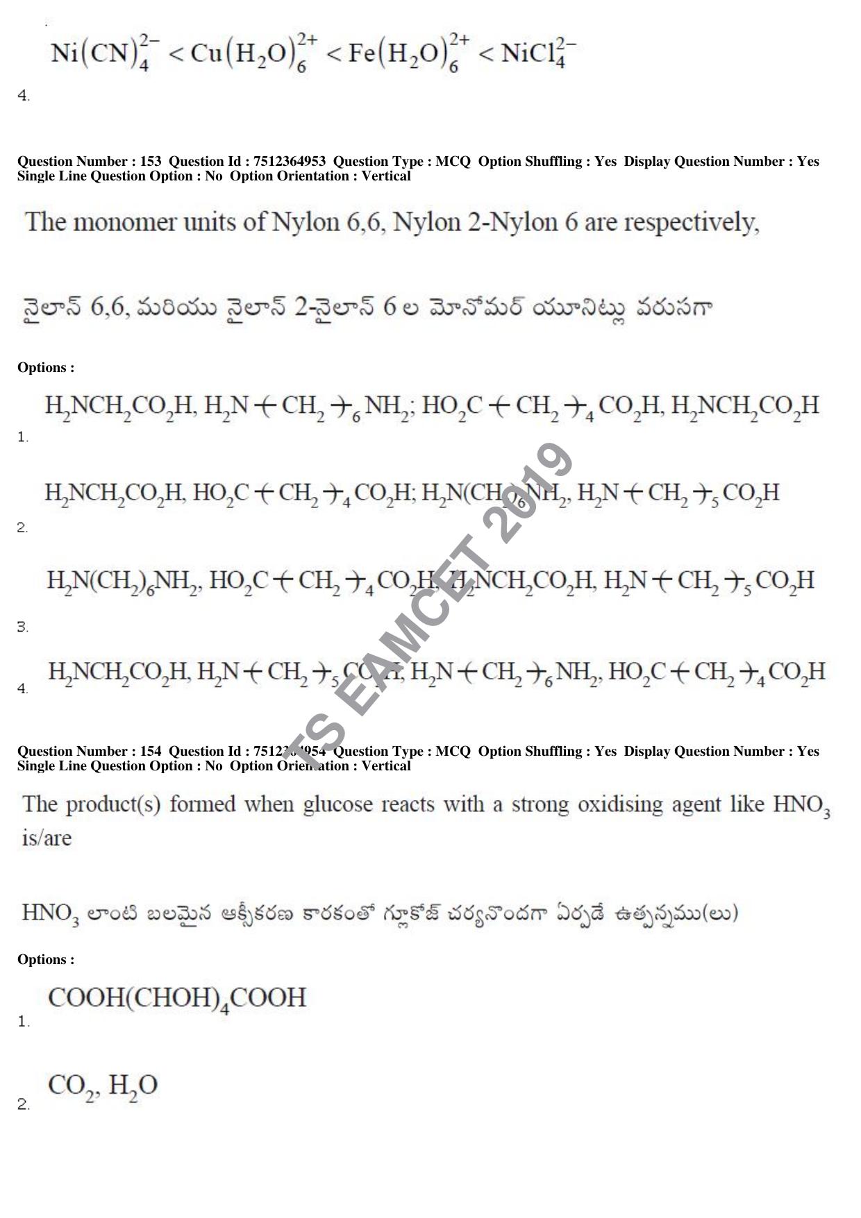 TS EAMCET 2019 Engineering Question Paper with Key (4 May 2019 Afternoon) - Page 114