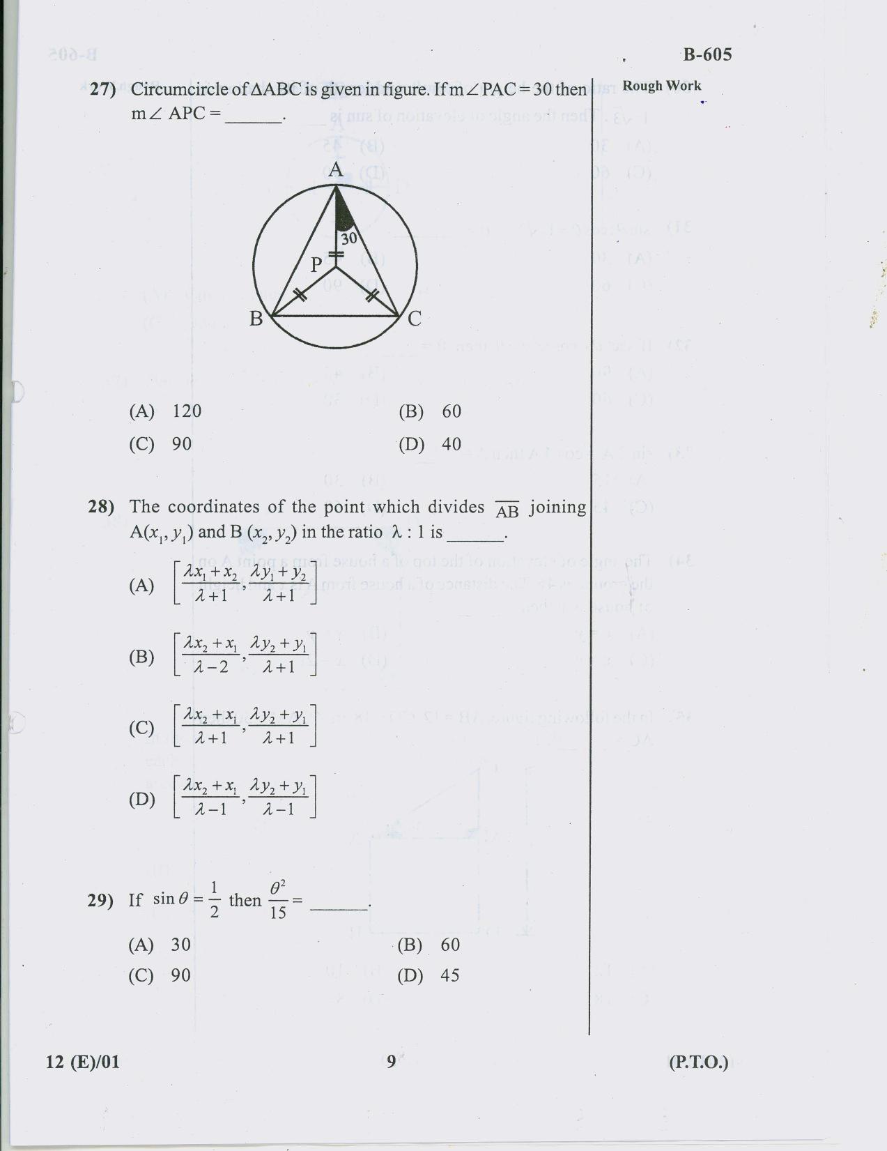 Gujarat Board Class 10th Question Paper 2018 - 12 Maths( 10th ENG MED) - Page 9