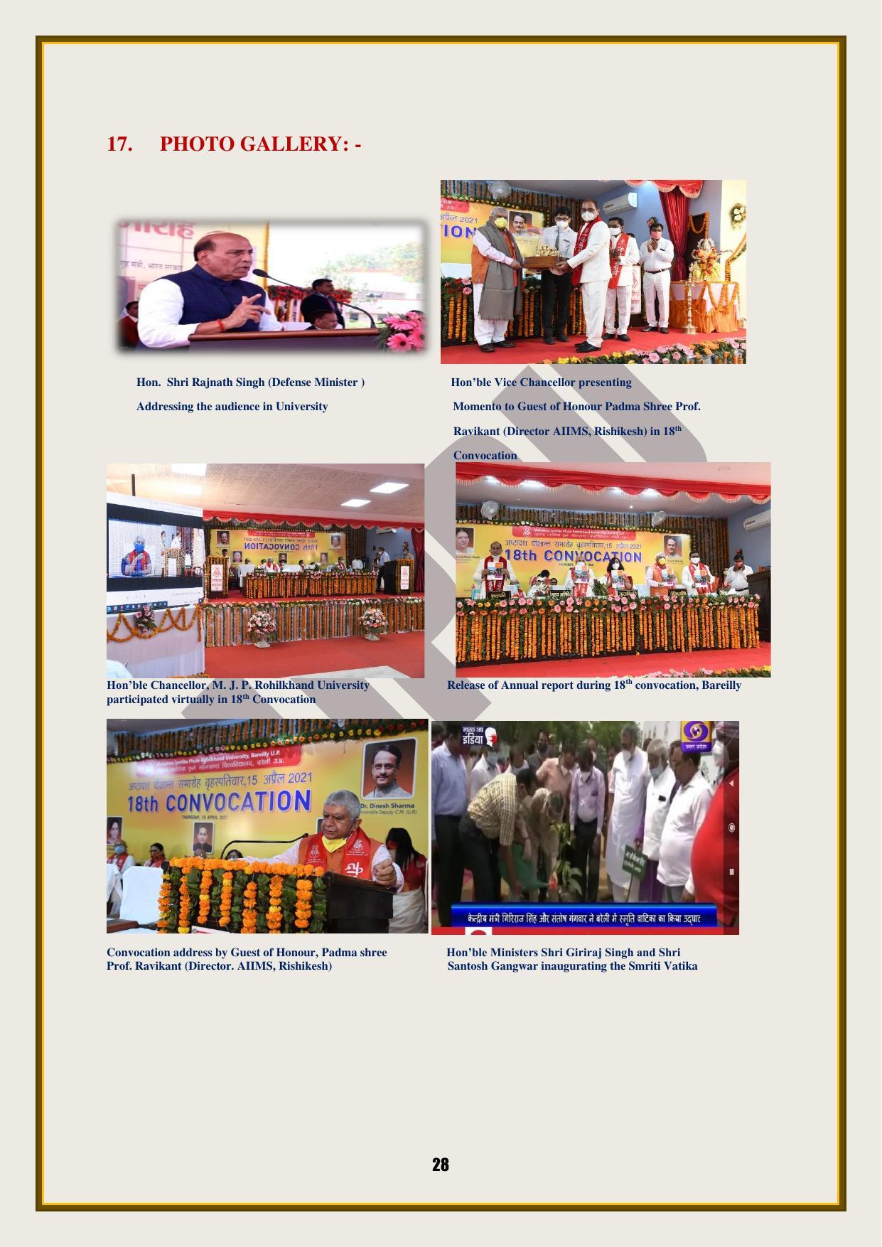 Mahatma Jyotiba Phule Rohilkhand University, Bareilly Information Brochure 2022-24 - Page 28