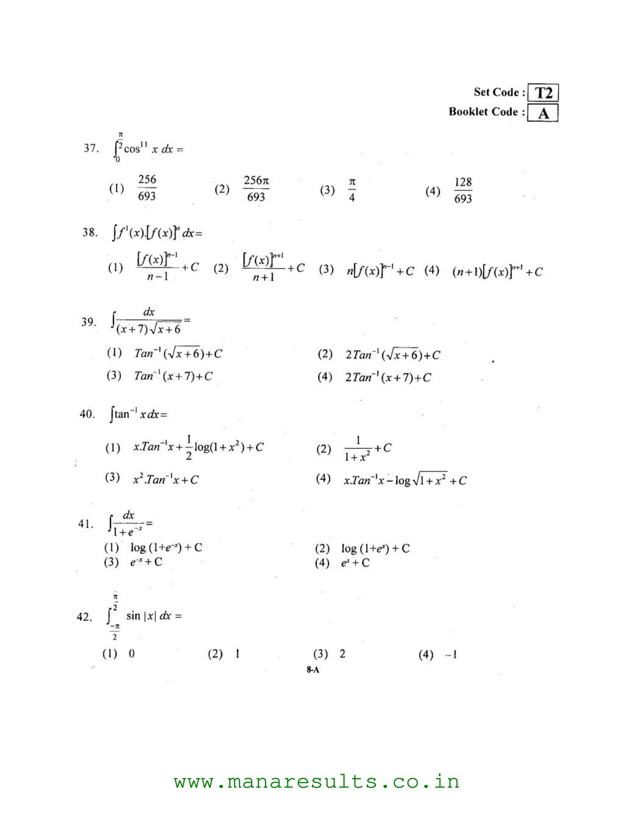 AP ECET 2016 Mining Engineering Old Previous Question Papers - Page 7