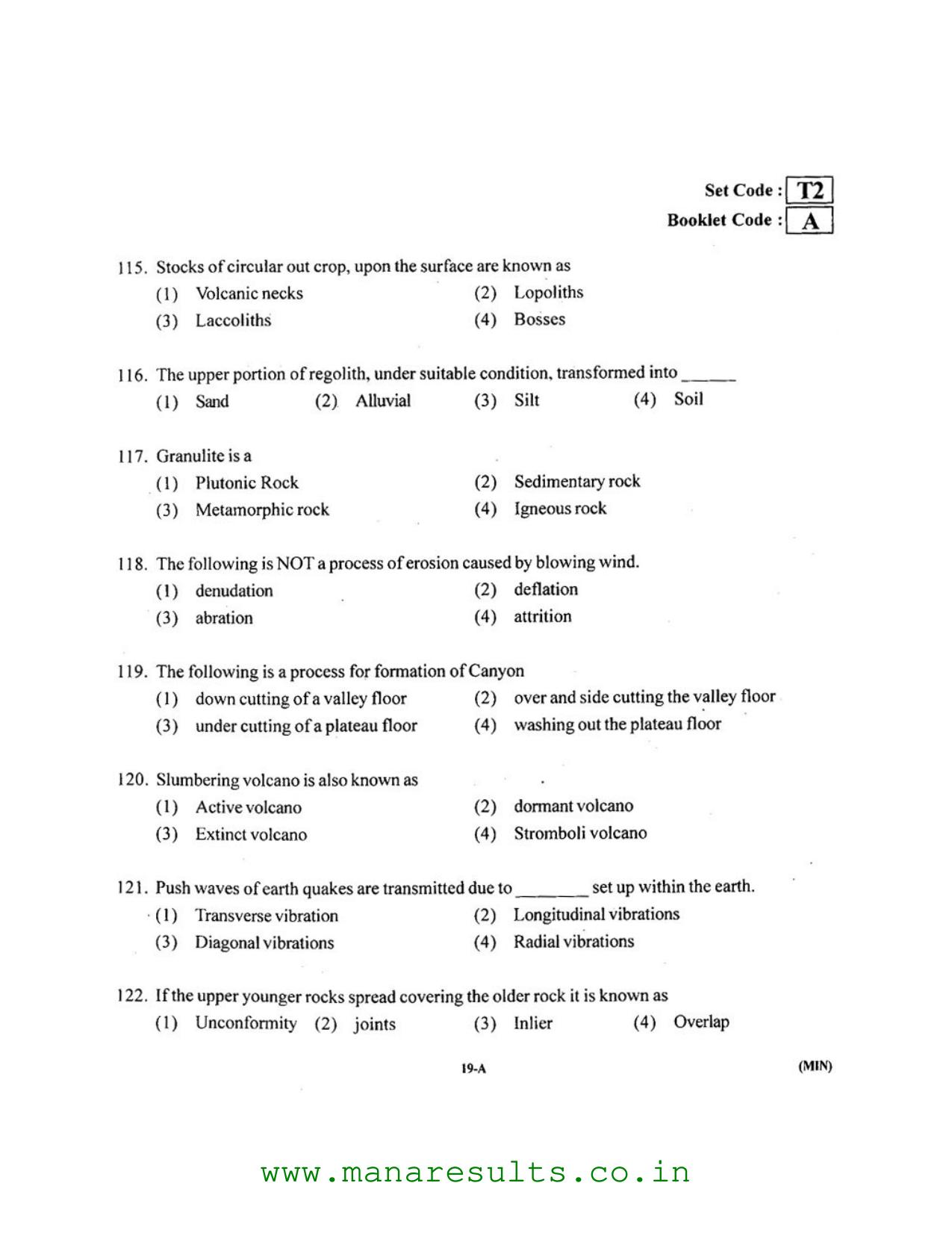 AP ECET 2016 Mining Engineering Old Previous Question Papers - Page 18