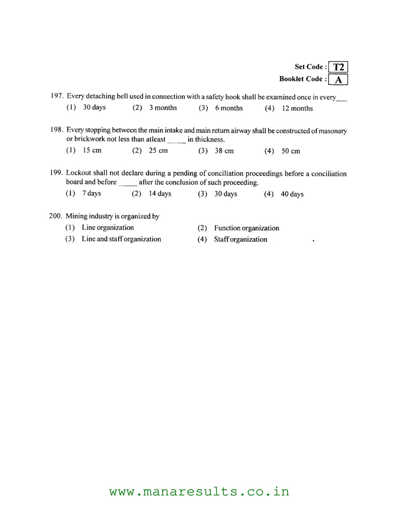 AP ECET 2016 Mining Engineering Old Previous Question Papers - Page 29