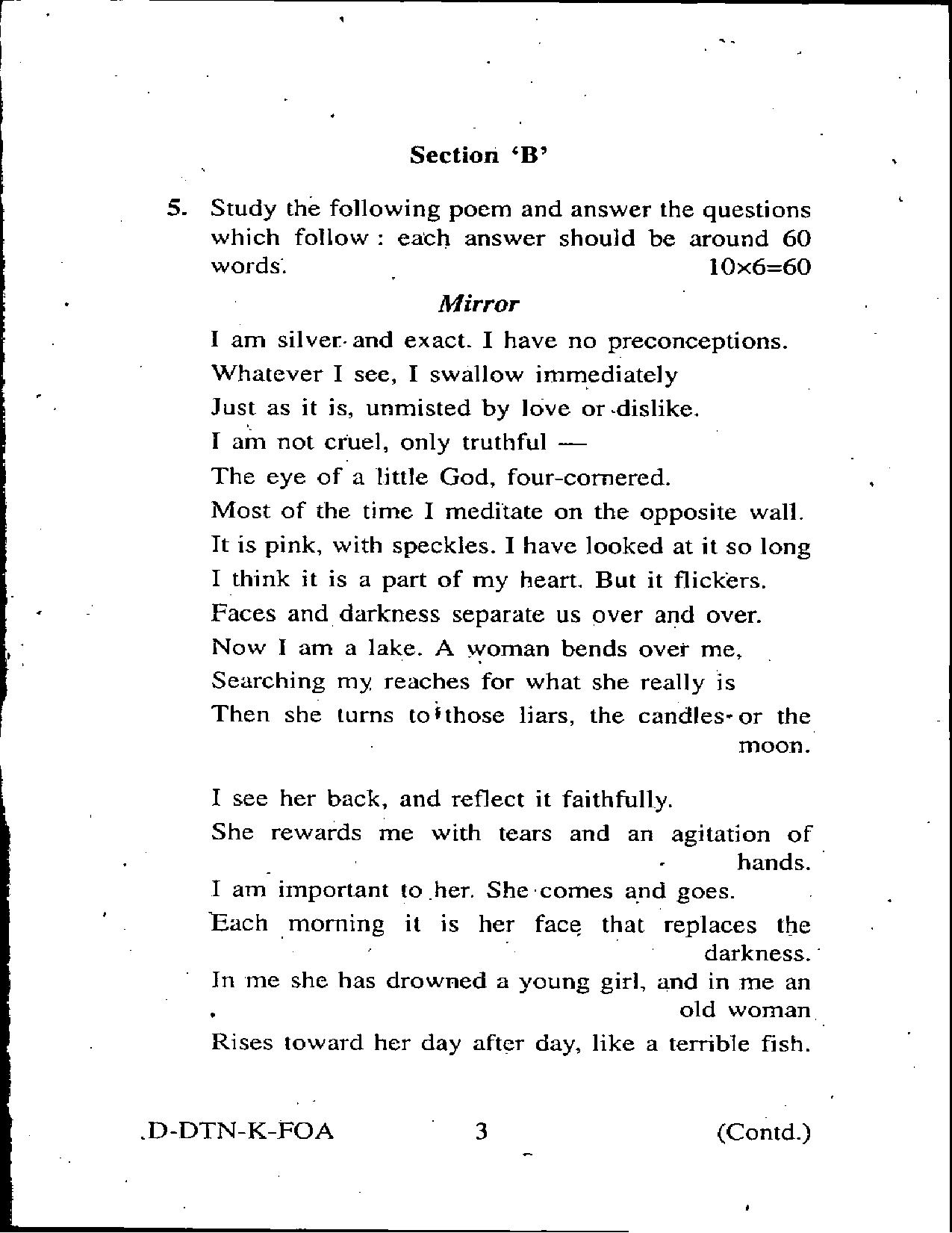 SCERT Assam 2010 General English D.El.Ed PET Previous Question Paper - Page 3