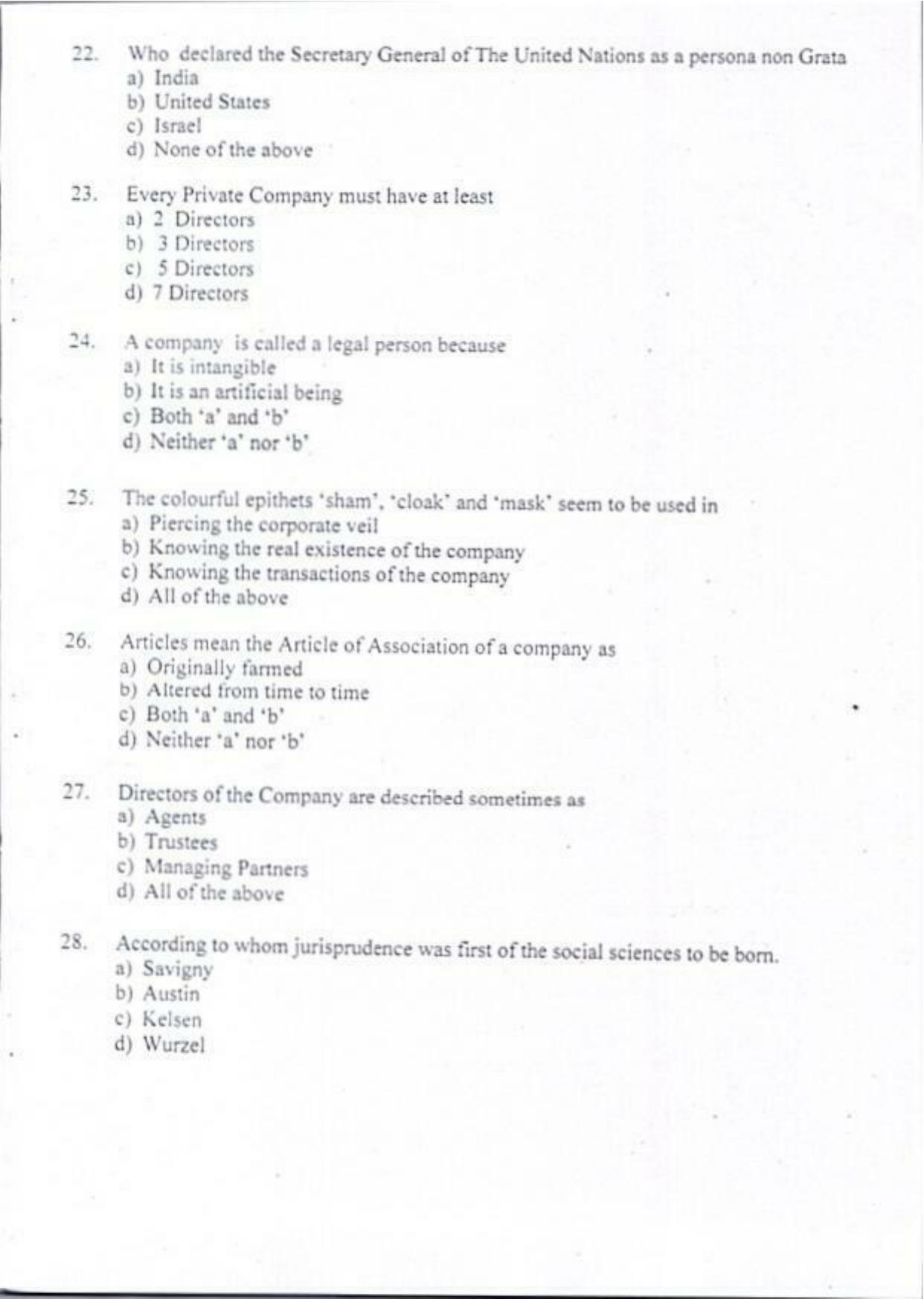 KUET 2024 LLM Question Paper - Page 5