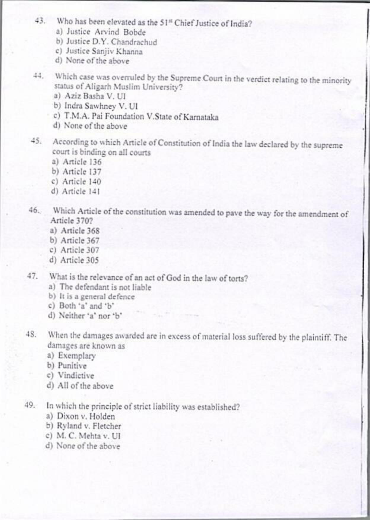 KUET 2024 LLM Question Paper - Page 8