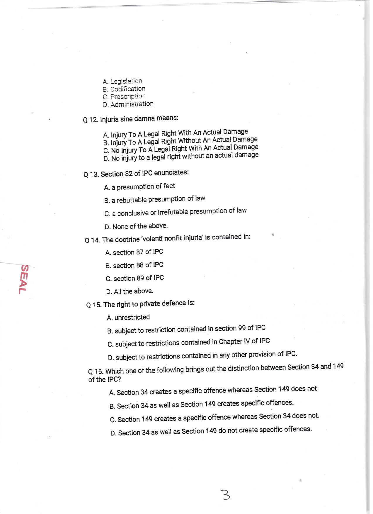 KUET 2024 LLM Question Paper - Page 20