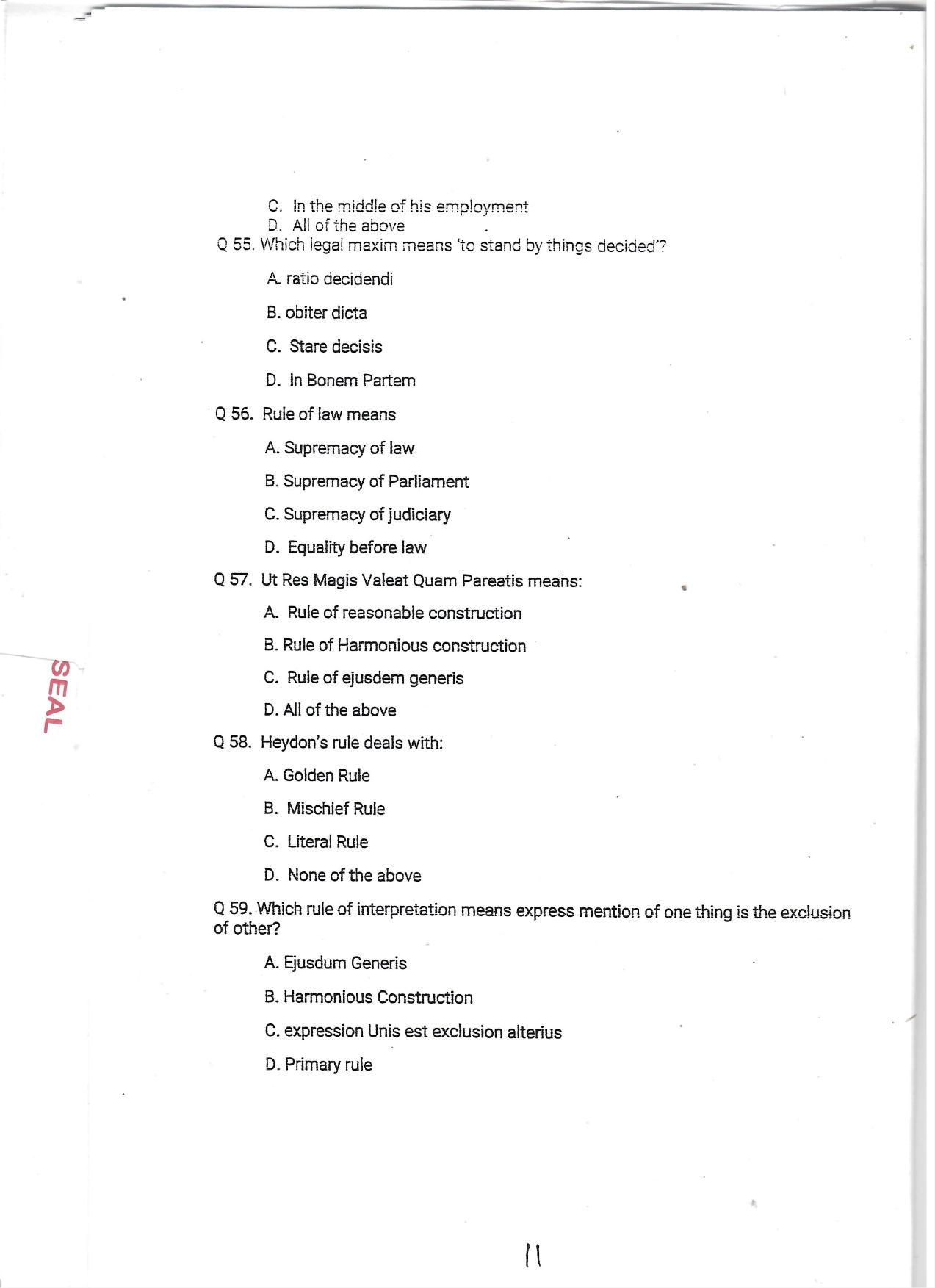 KUET 2024 LLM Question Paper - Page 28