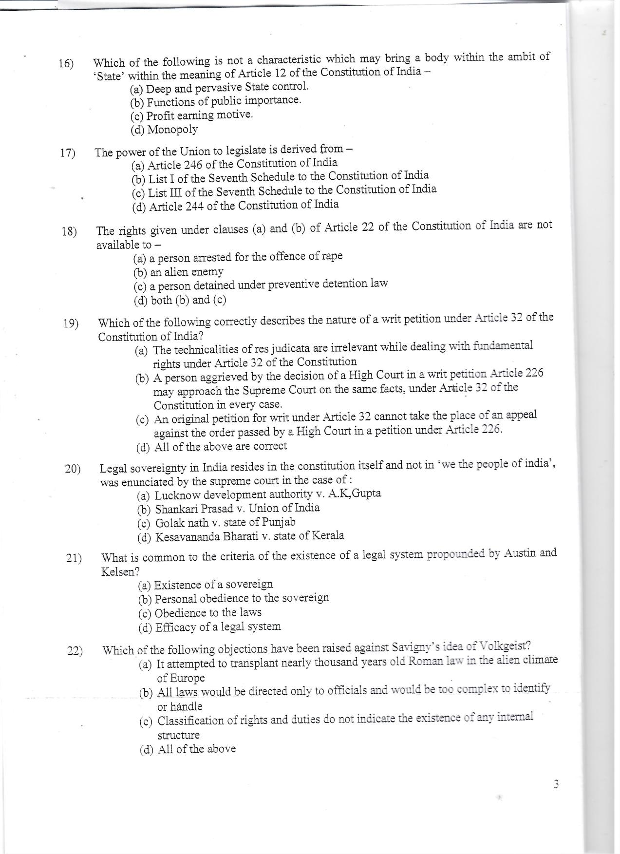 KUET 2024 LLM Question Paper - Page 33