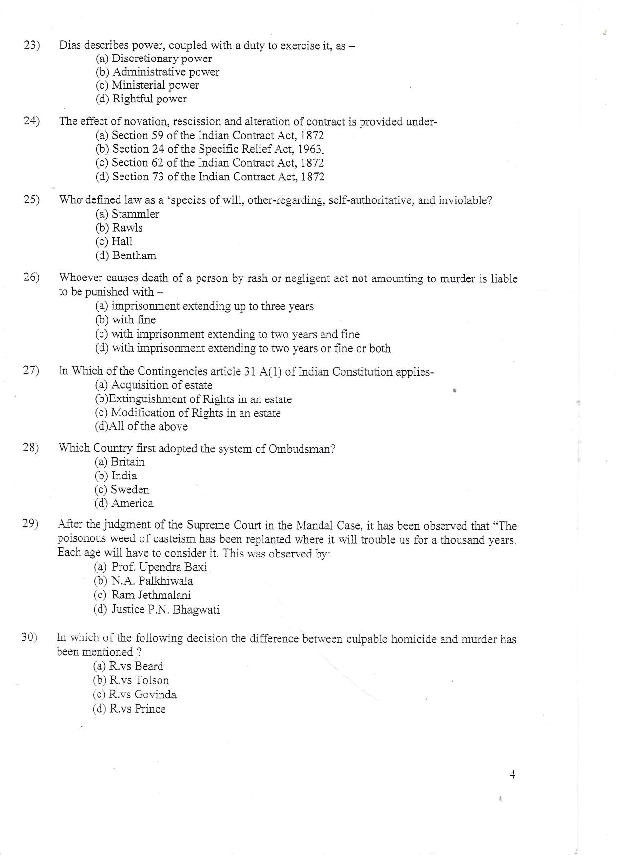 KUET 2024 LLM Question Paper - Page 34