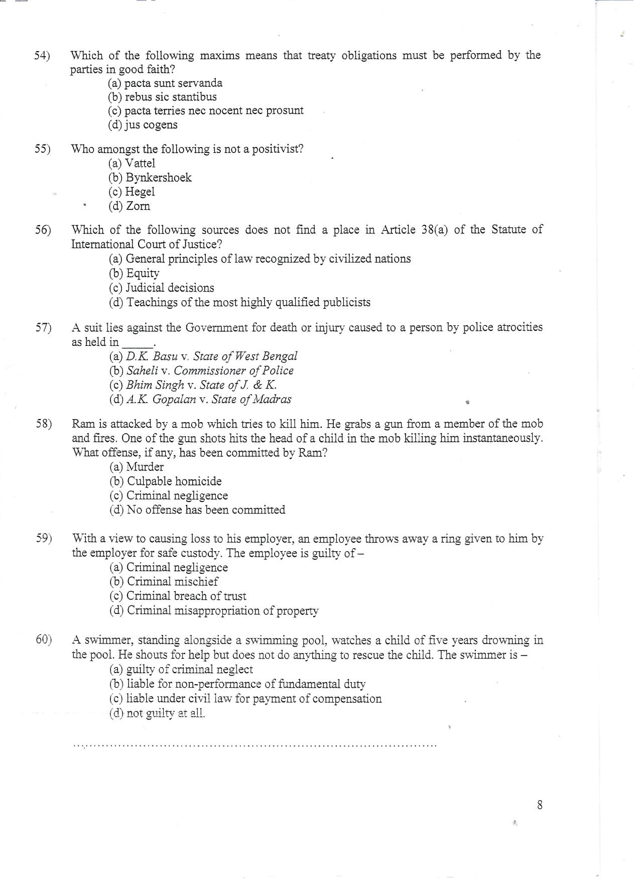 KUET 2024 LLM Question Paper - Page 38