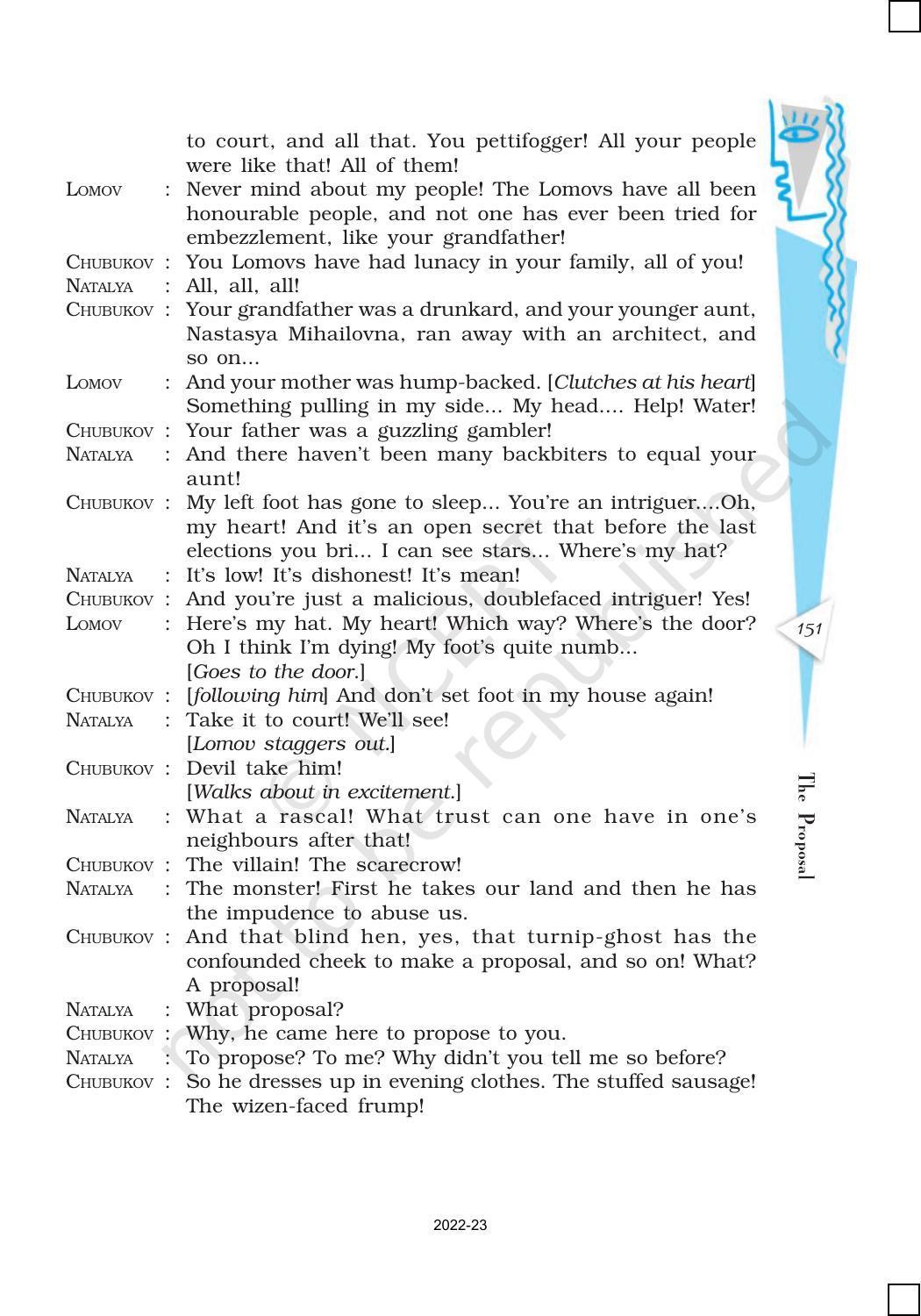 NCERT Book for Class 10 English (First Flight) Chapter 11 The Proposal - Page 10