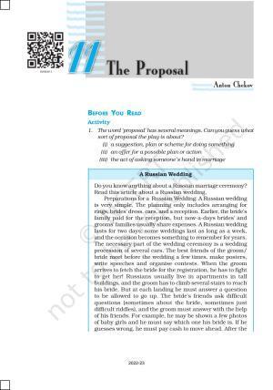 NCERT Book for Class 10 English (First Flight) Chapter 11 The Proposal