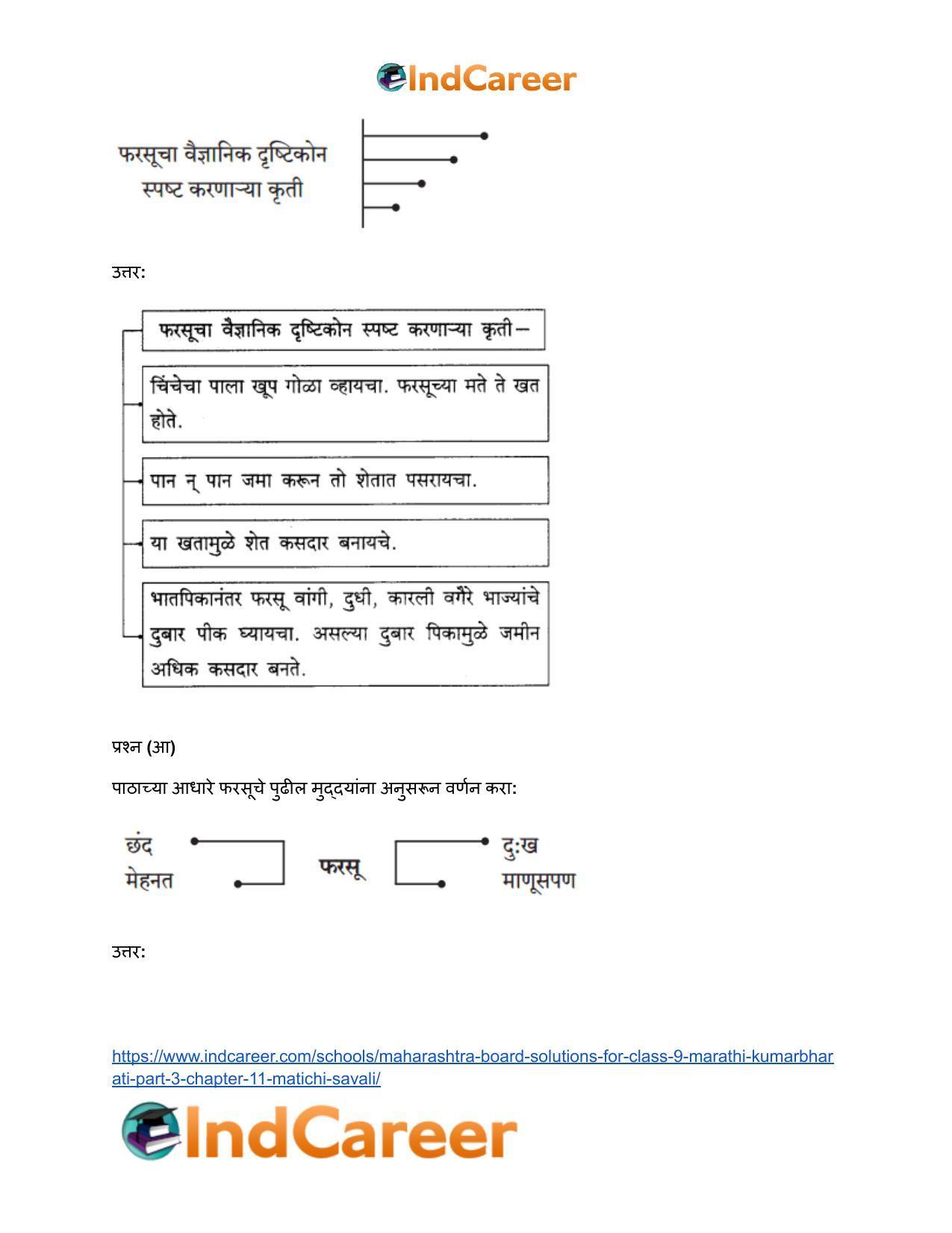 Maharashtra Board Solutions for Class 9- Marathi Kumarbharati (Part- 3): Chapter 11- मातीची सावली - Page 4