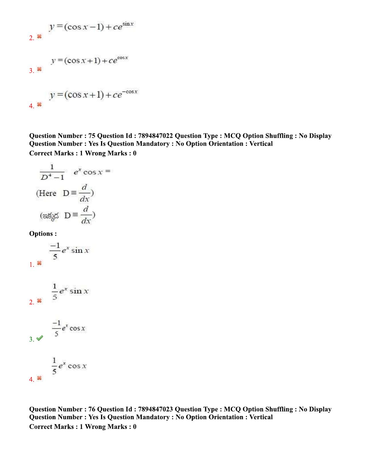 TS EDCET Question Papers 2020 - Mathematics - Page 42