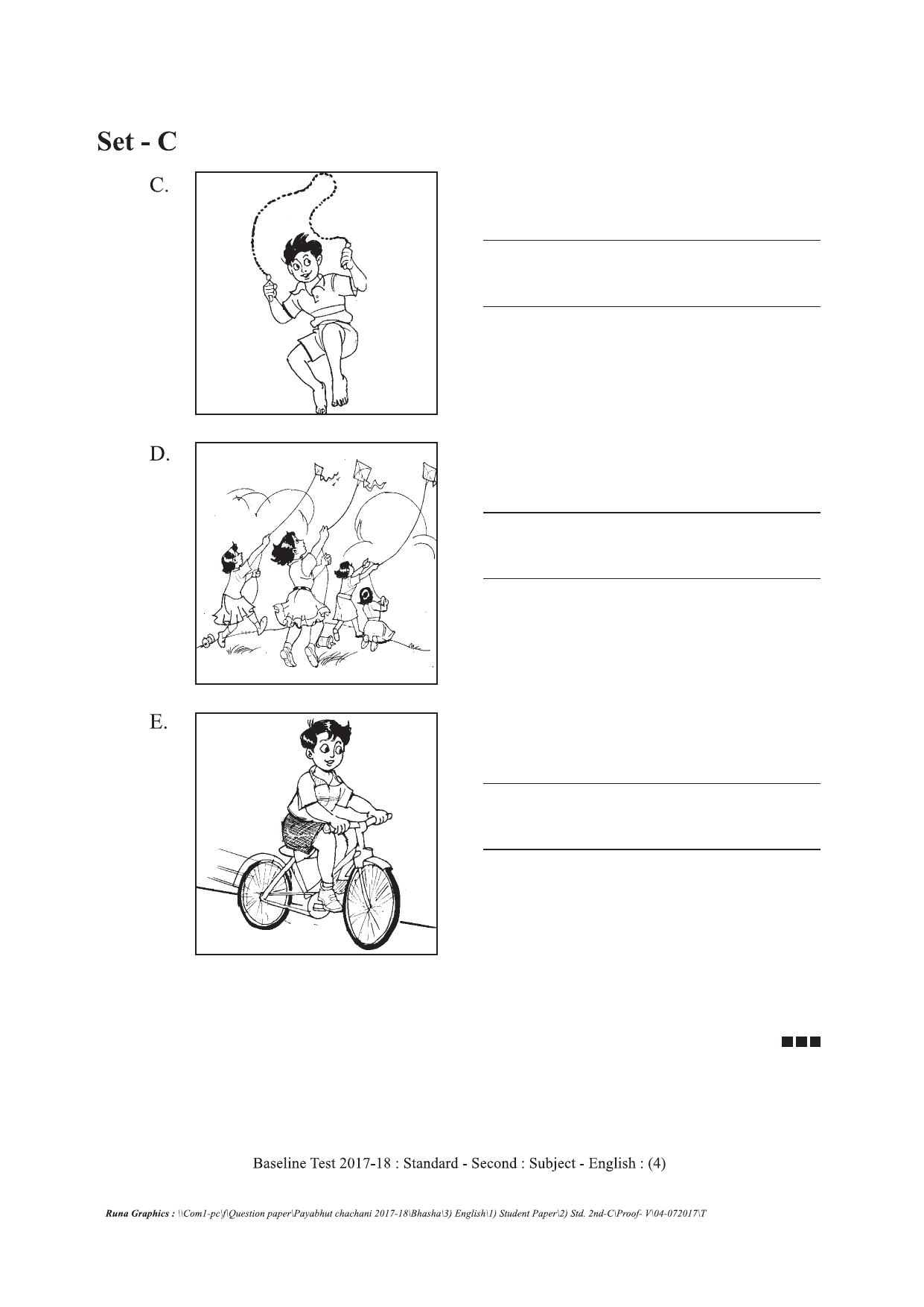 Maharashtra Board Class 2 English इंग्रजी Set C (संच-क) Question Bank - Page 4