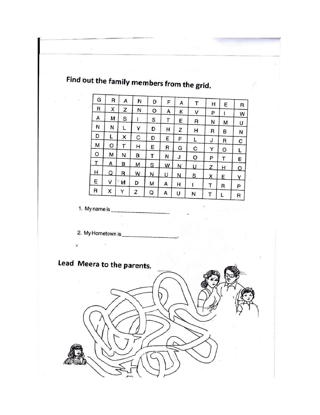 Worksheet for Class 3 EVS Assignment 19 The First School - Page 2
