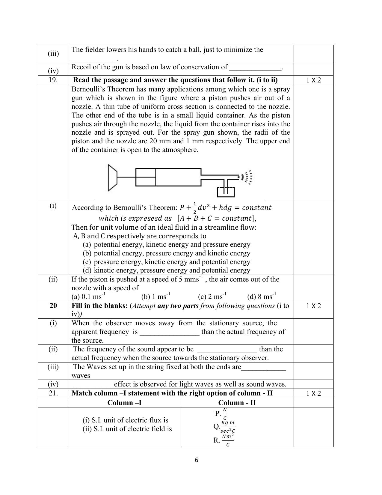 NIOS Class 12 Physics Sample Paper - Page 6