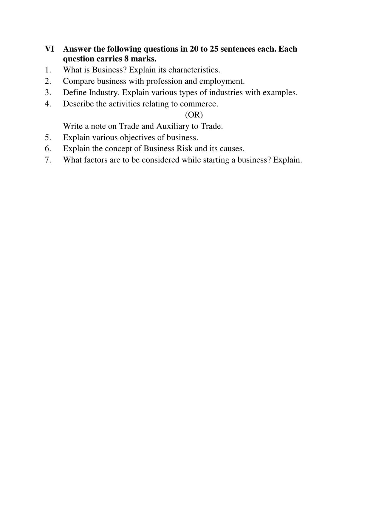 Karnataka 1st PUC Question Bank 2025 - Business Studies English - Page 5