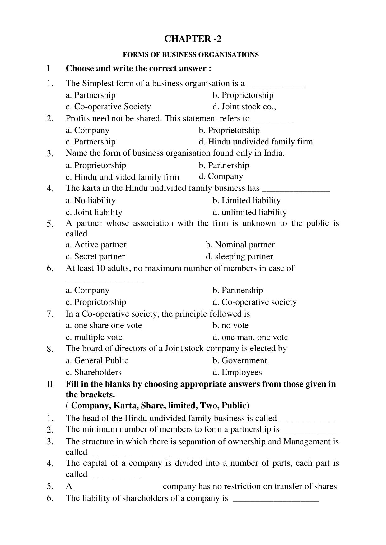 Karnataka 1st PUC Question Bank 2025 - Business Studies English - Page 6