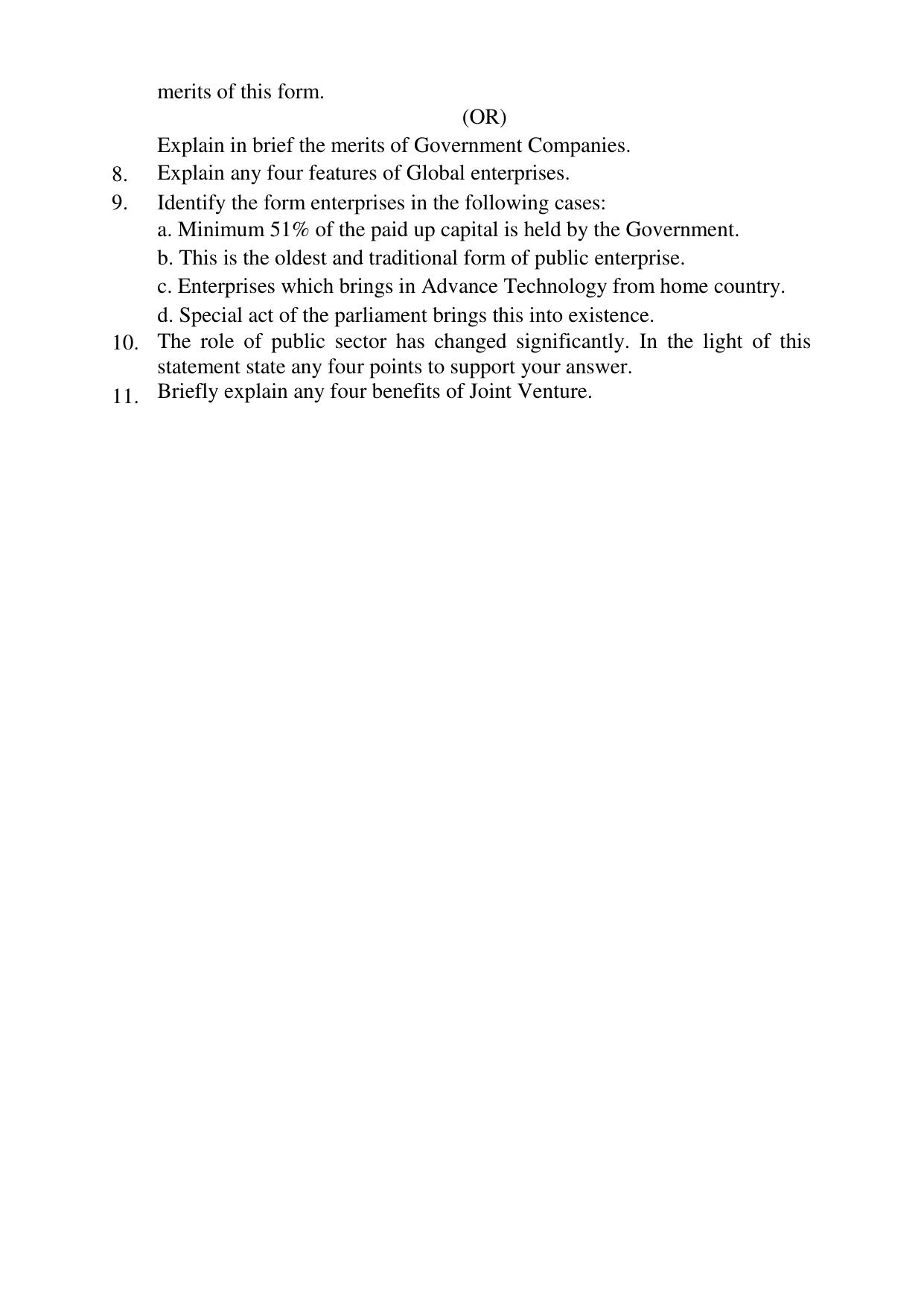 Karnataka 1st PUC Question Bank 2025 - Business Studies English - Page 11