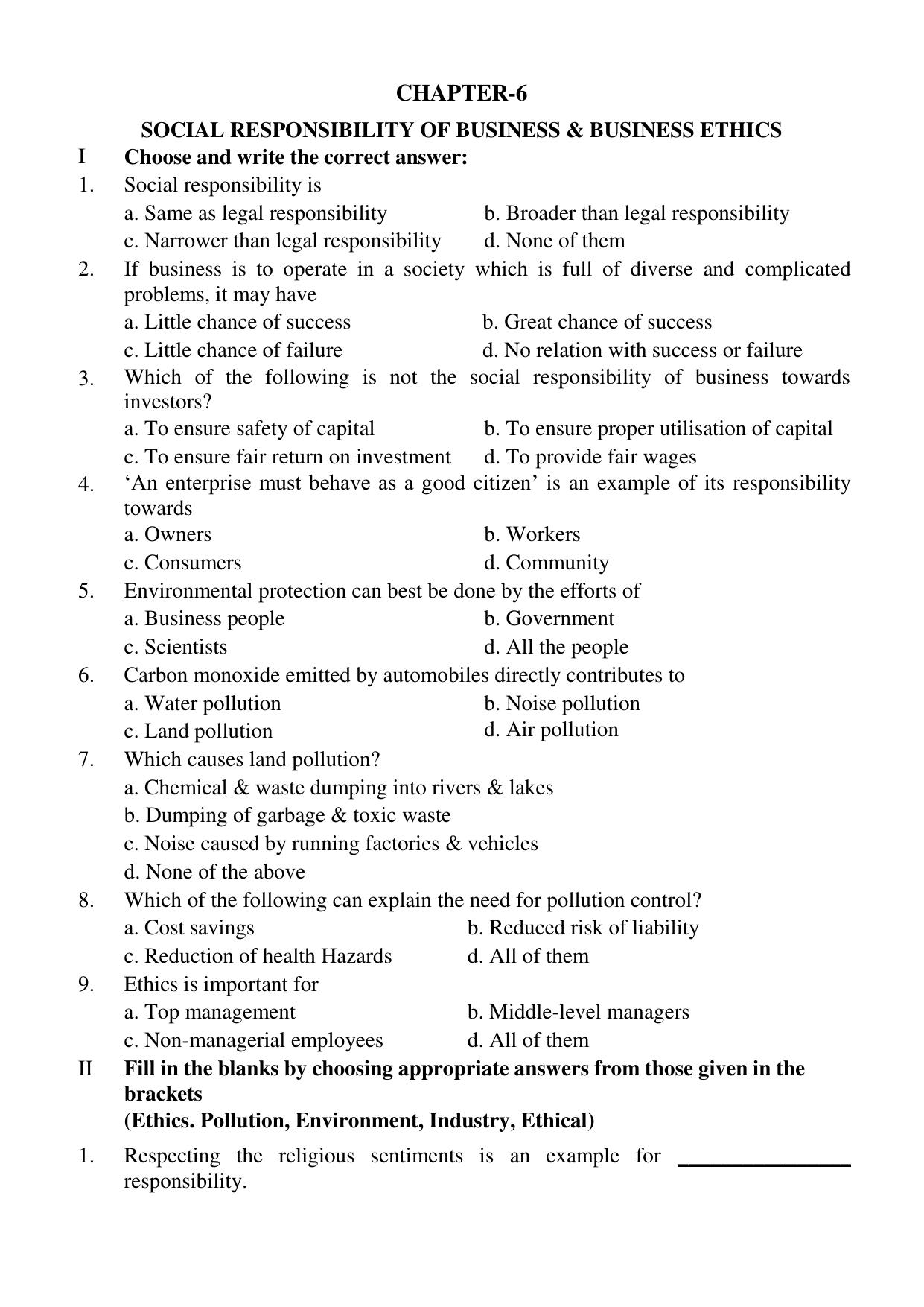 Karnataka 1st PUC Question Bank 2025 - Business Studies English - Page 18