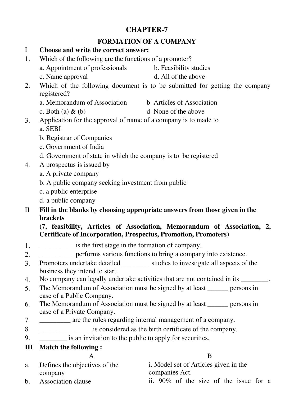Karnataka 1st PUC Question Bank 2025 - Business Studies English - Page 21