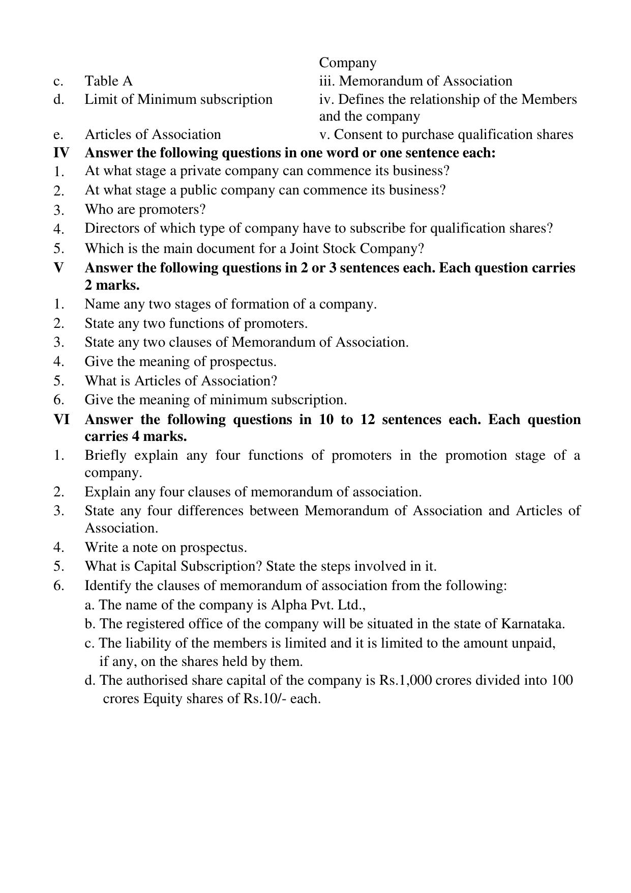 Karnataka 1st PUC Question Bank 2025 - Business Studies English - Page 22